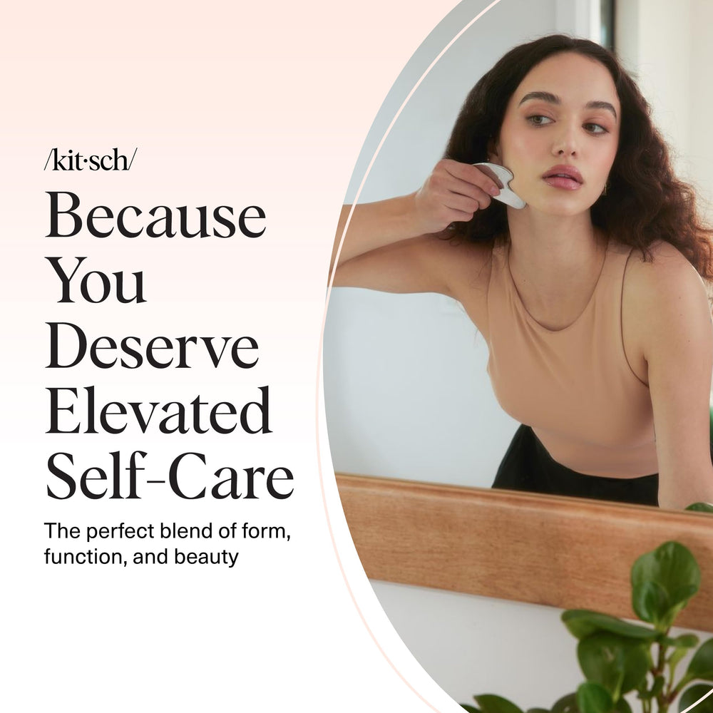 Kitsch gua sha tool in gift-ready packaging for gifting