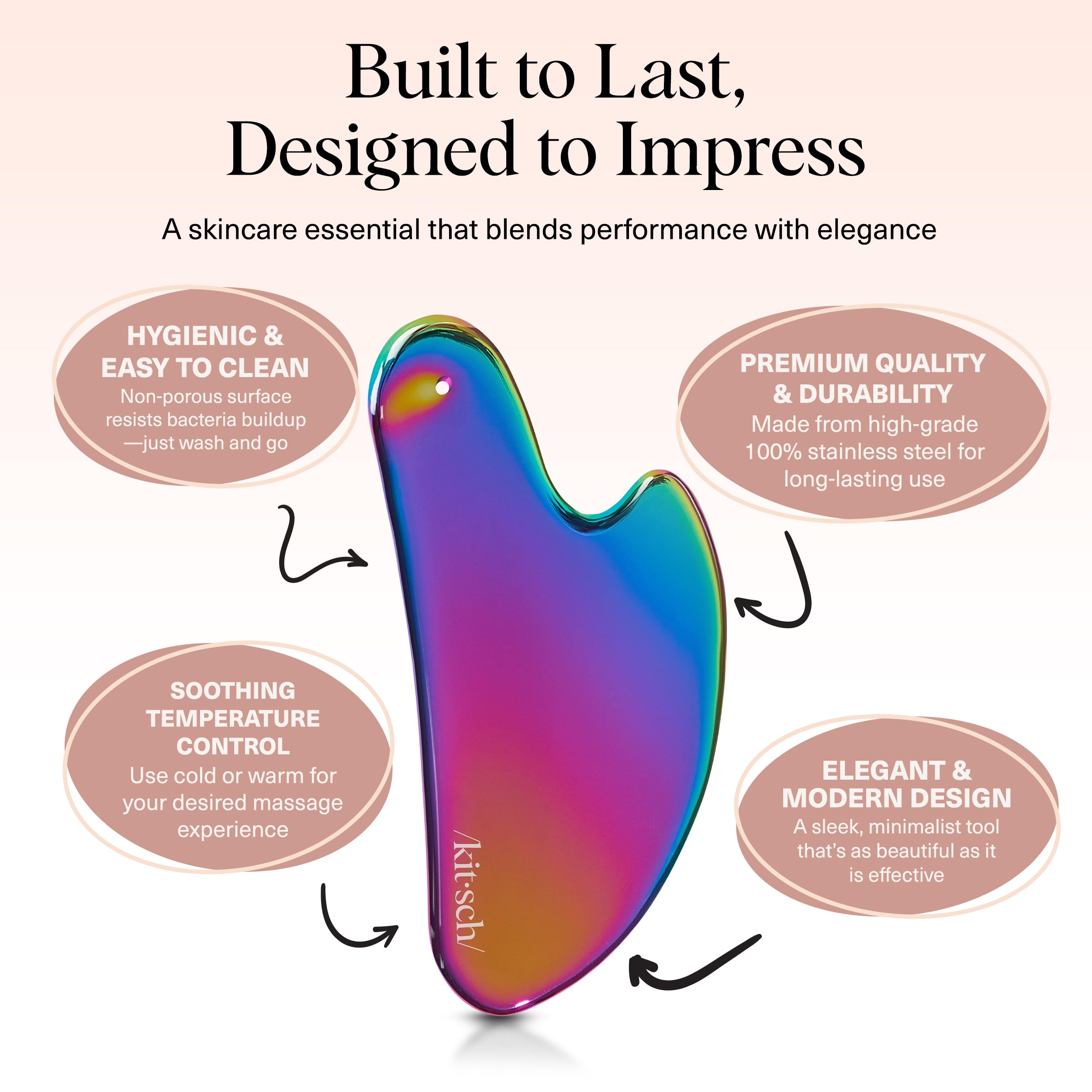 Kitsch gua sha provides targeted lower-face jawline massage for contouring
