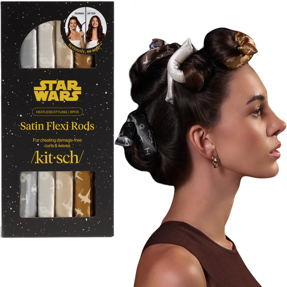 Kitsch six-piece kit supports easy, heatless styling for travel or home.