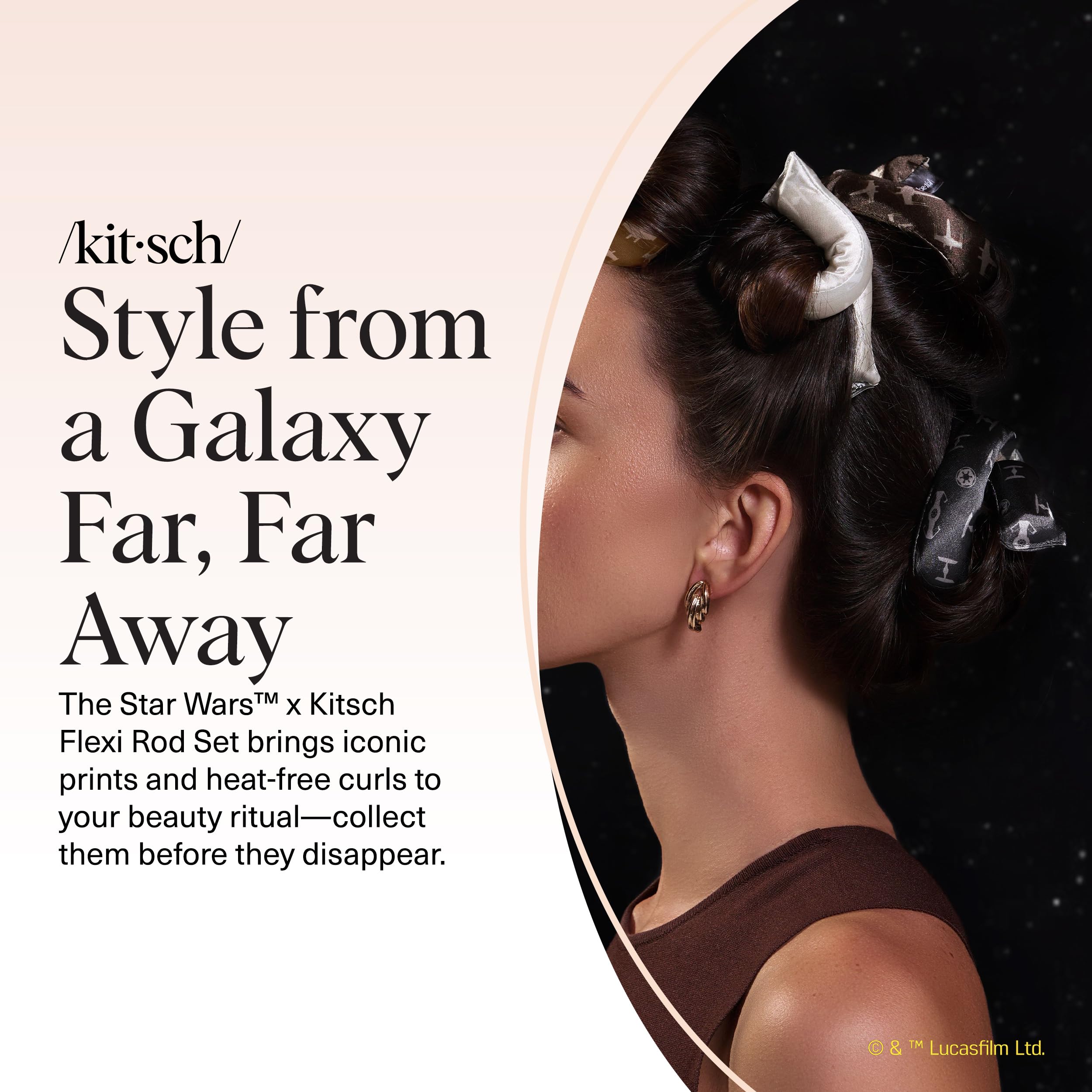Kitsch design nods to Light Side and Dark Side aesthetics for fun styling.