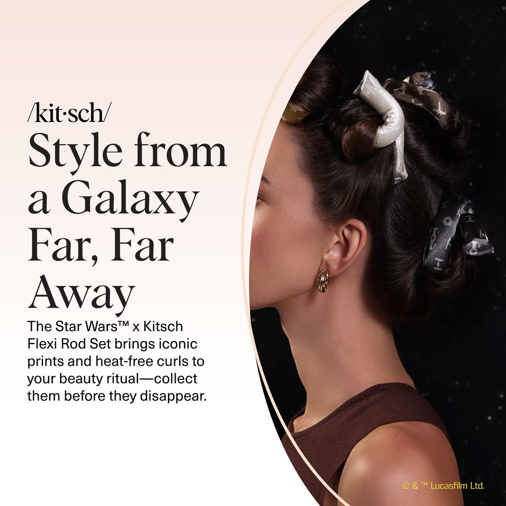 Kitsch design nods to Light Side and Dark Side aesthetics for fun styling.