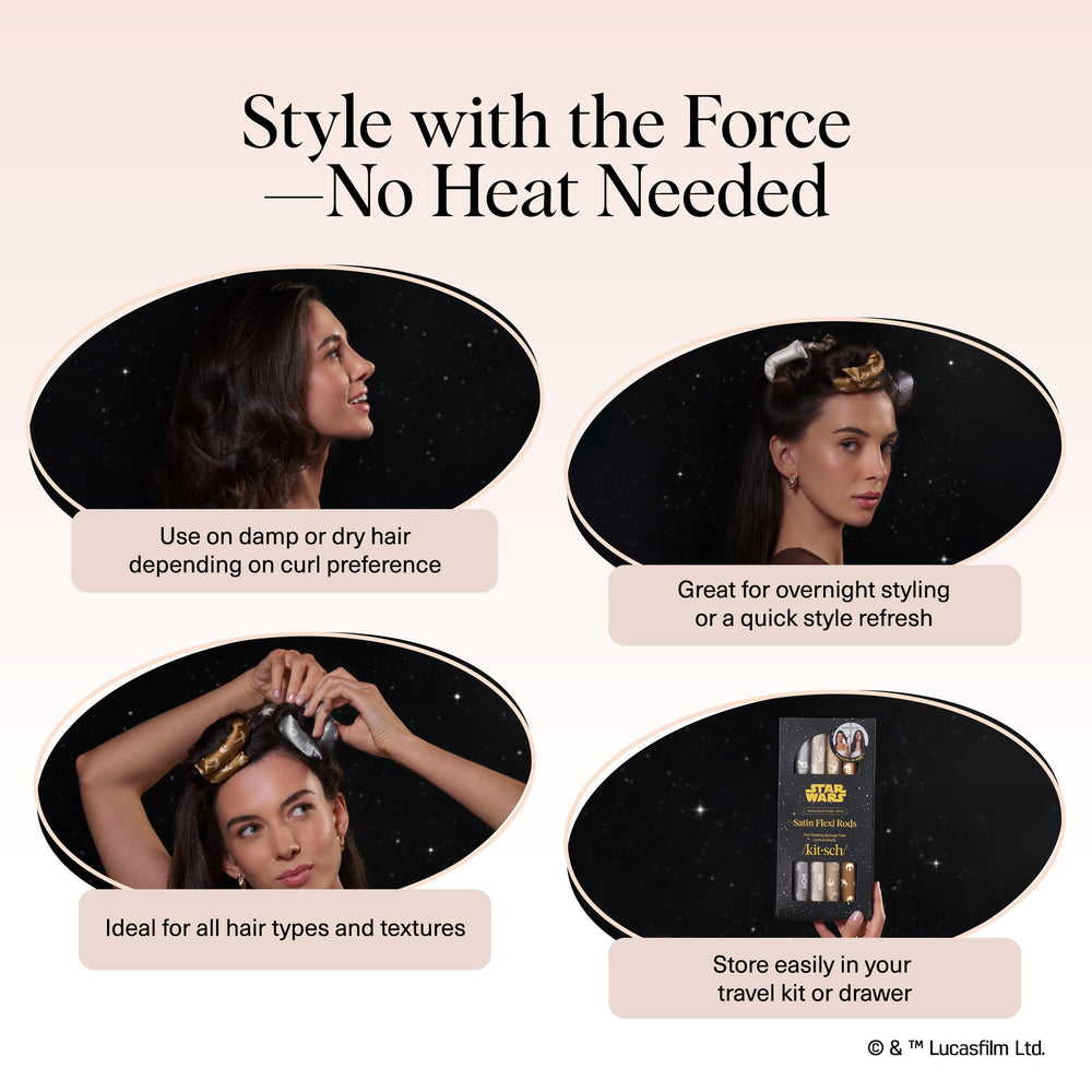 Kitsch Star Wars bundle includes scrunchies to secure hair.