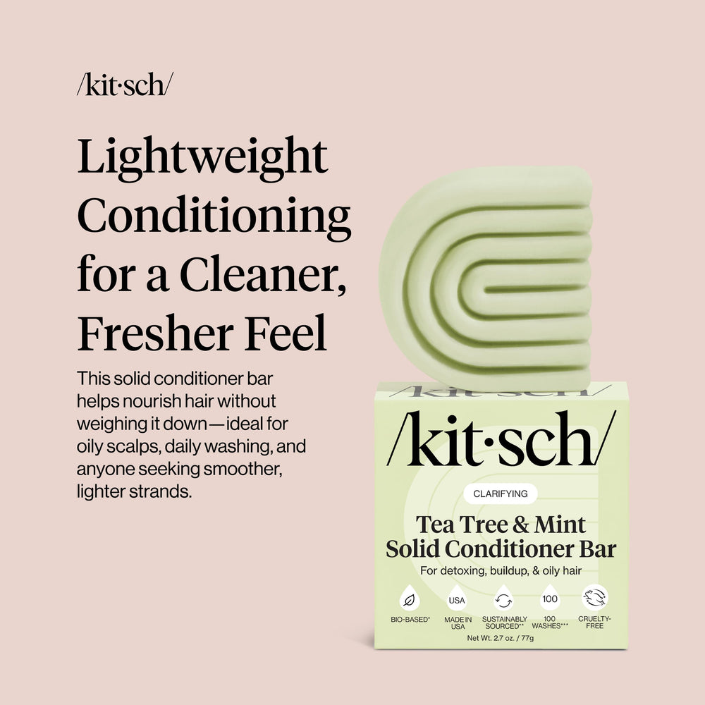 Kitsch travel-friendly conditioner bar in small case for gym or trips