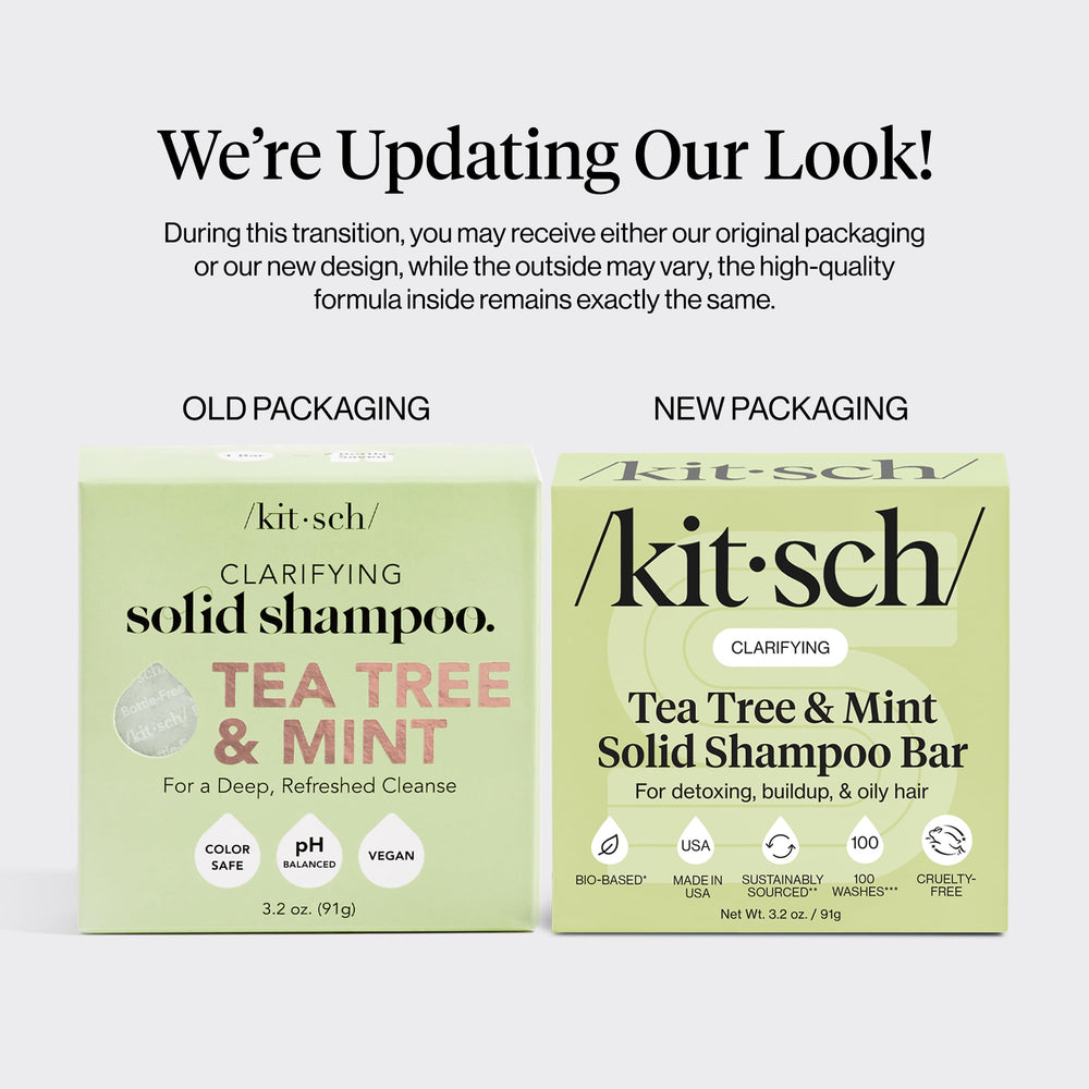 Kitsch shampoo bar lathering in hands for clarifying wash