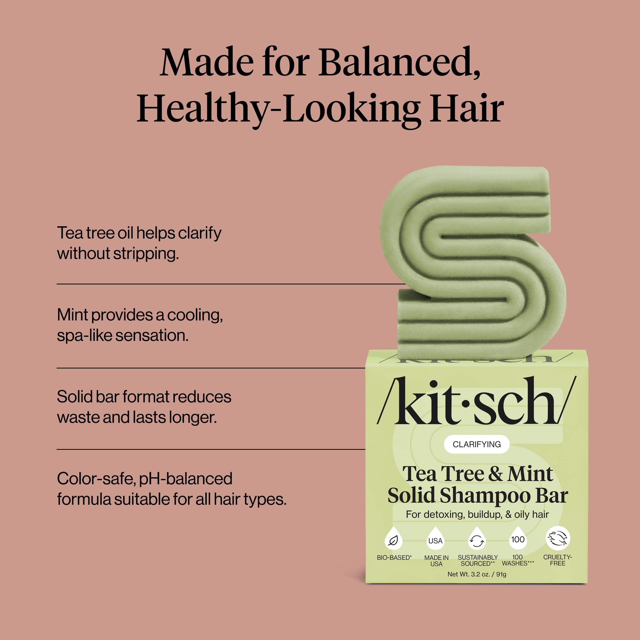Kitsch USA-made label highlights cruelty-free vegan shampoo bar