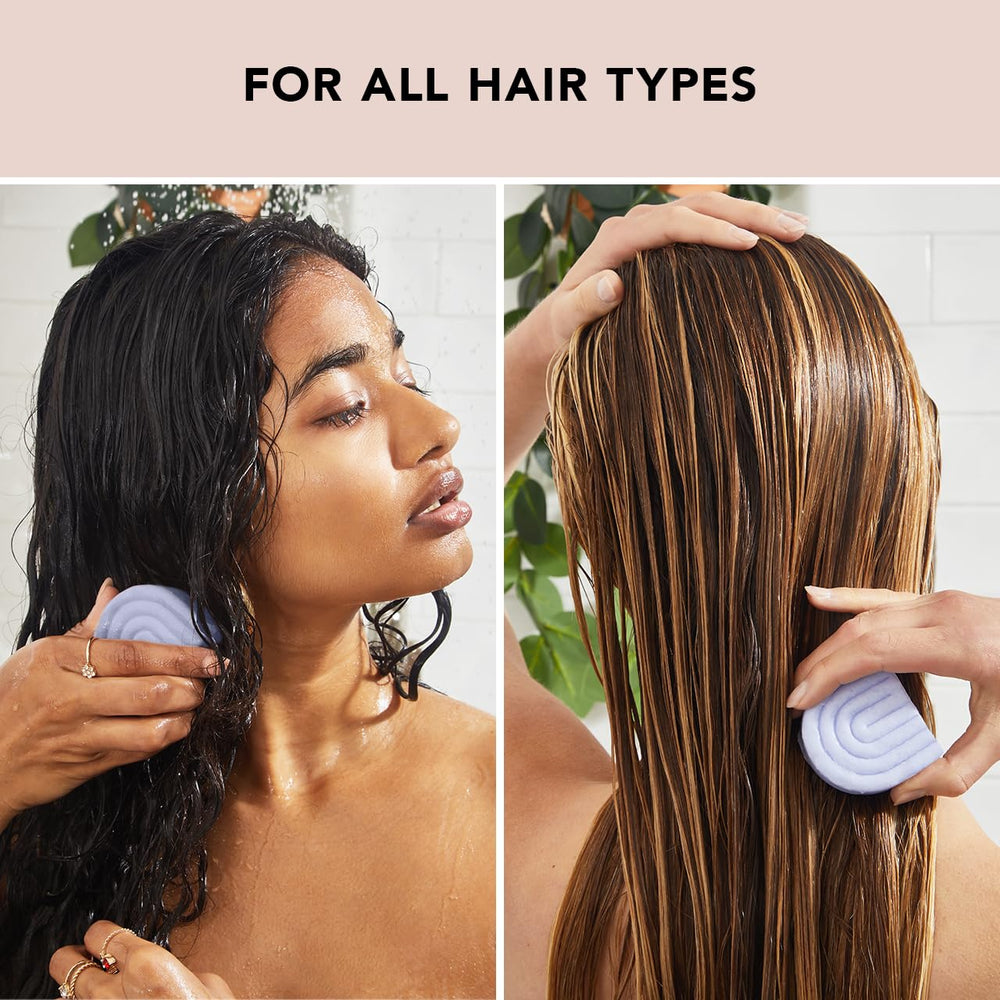 Kitsch Toning Purple Conditioner Bar finger-detangle for smoother detangling.