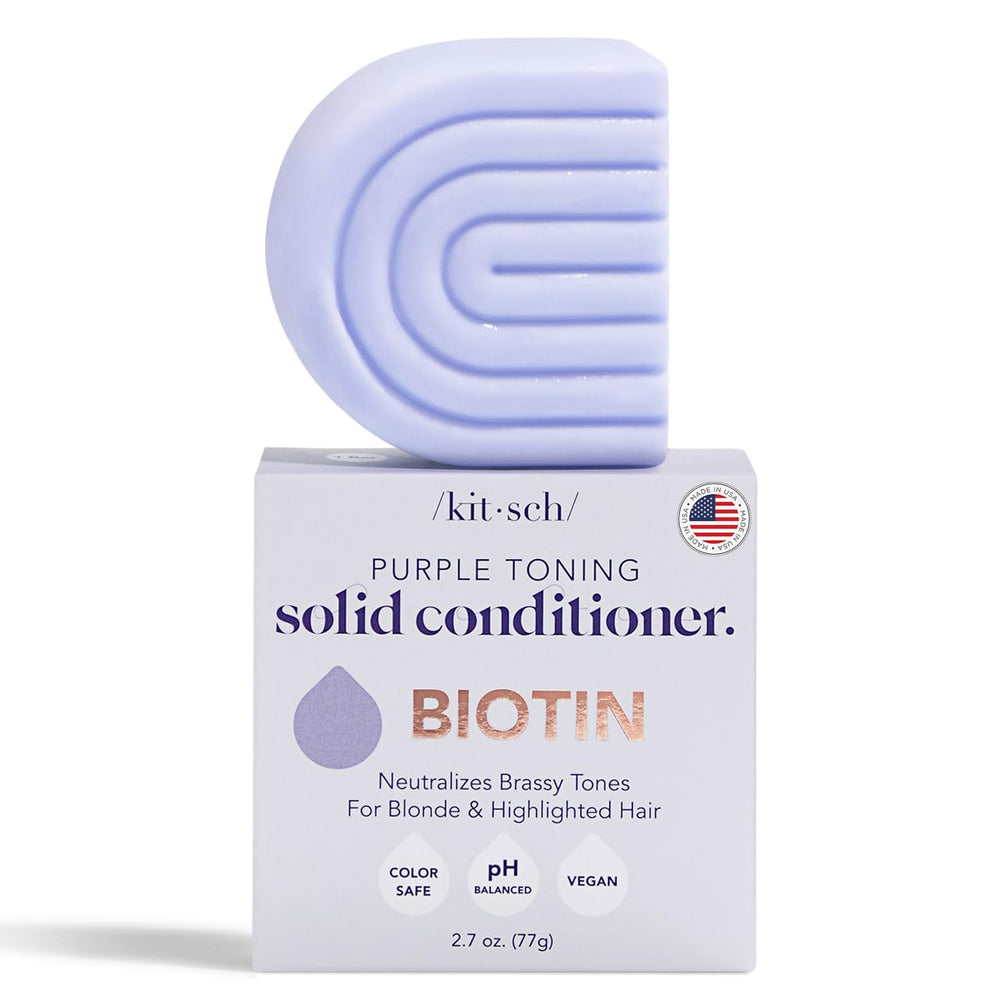 Kitsch Toning Purple Conditioner Bar eco-friendly packaging with 4Ocean support.