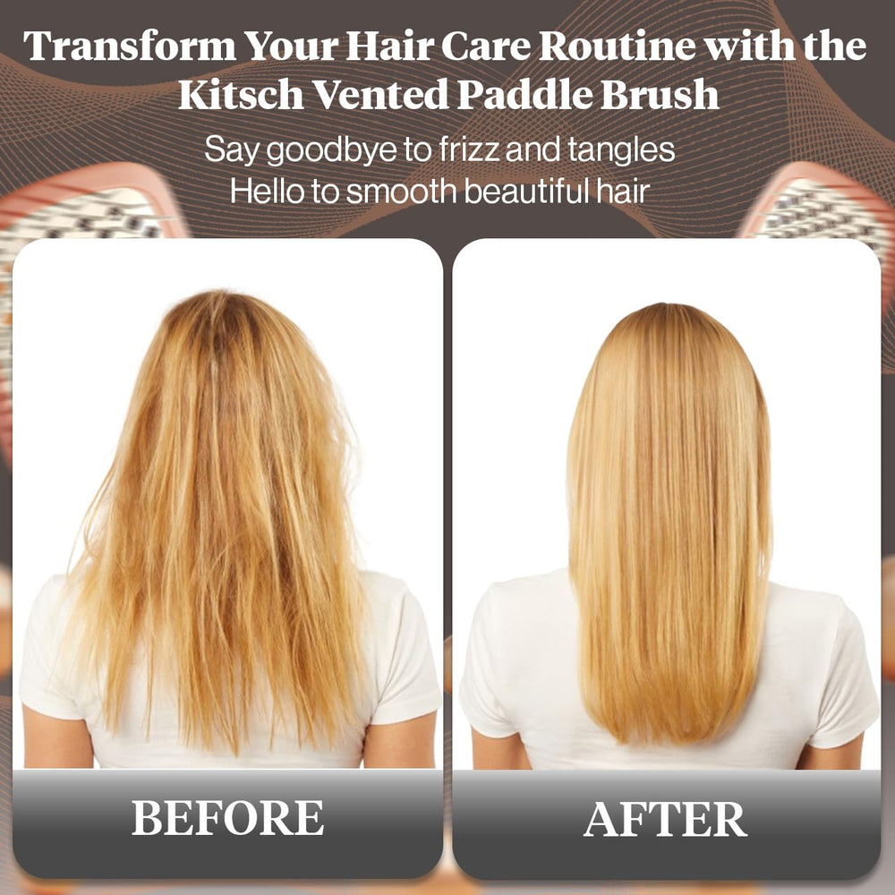 Kitsch travel-friendly brush fits in bags for on-the-go frizz control