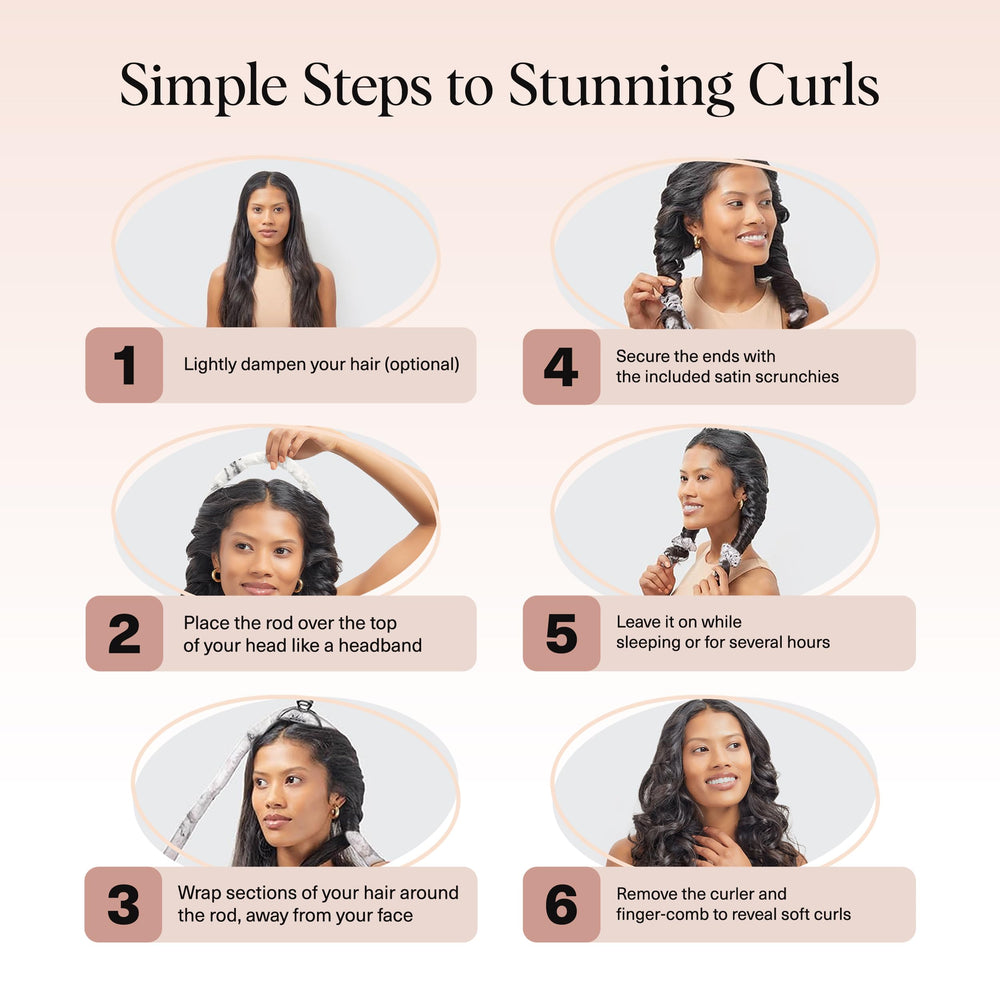 Kitsch travel-friendly overnight curl set in compact packaging.