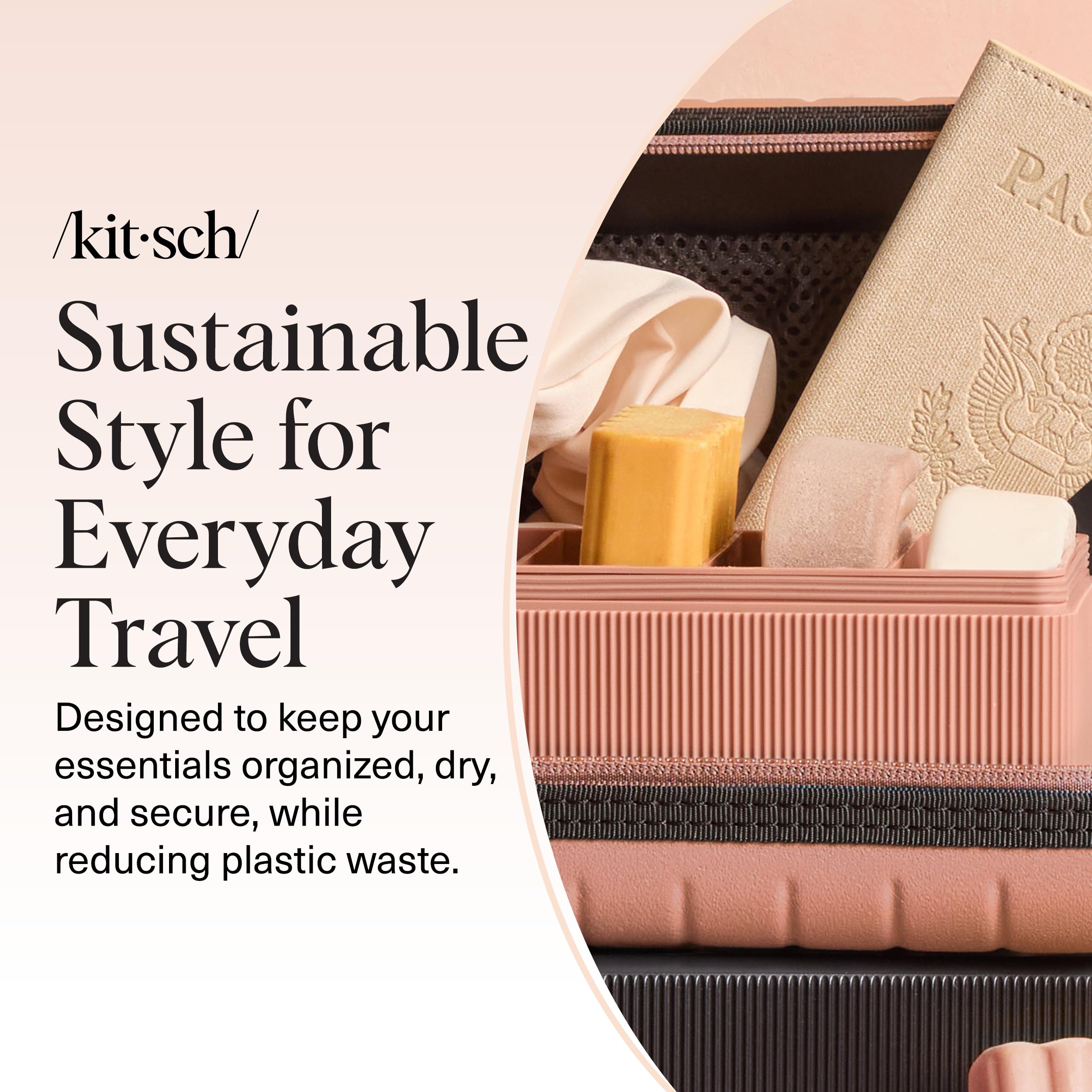 Kitsch travel soap case gift-ready packaging, perfect for thoughtful travel gifts.