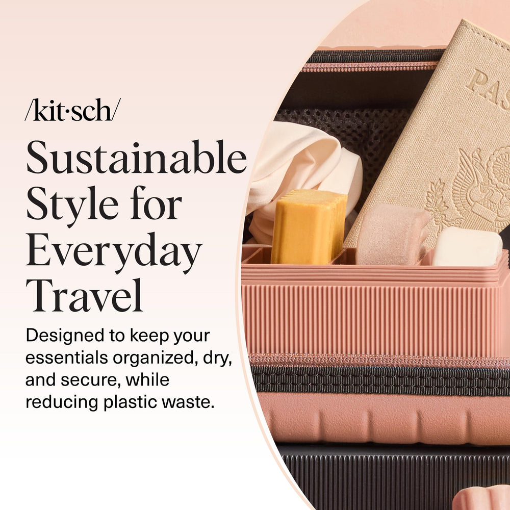 Kitsch travel soap case gift-ready packaging, perfect for thoughtful travel gifts.
