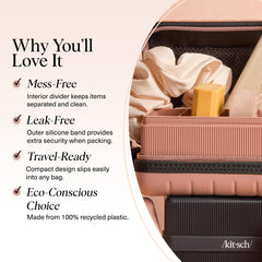 Kitsch travel soap case silicone band, secure and worry-free on the go.