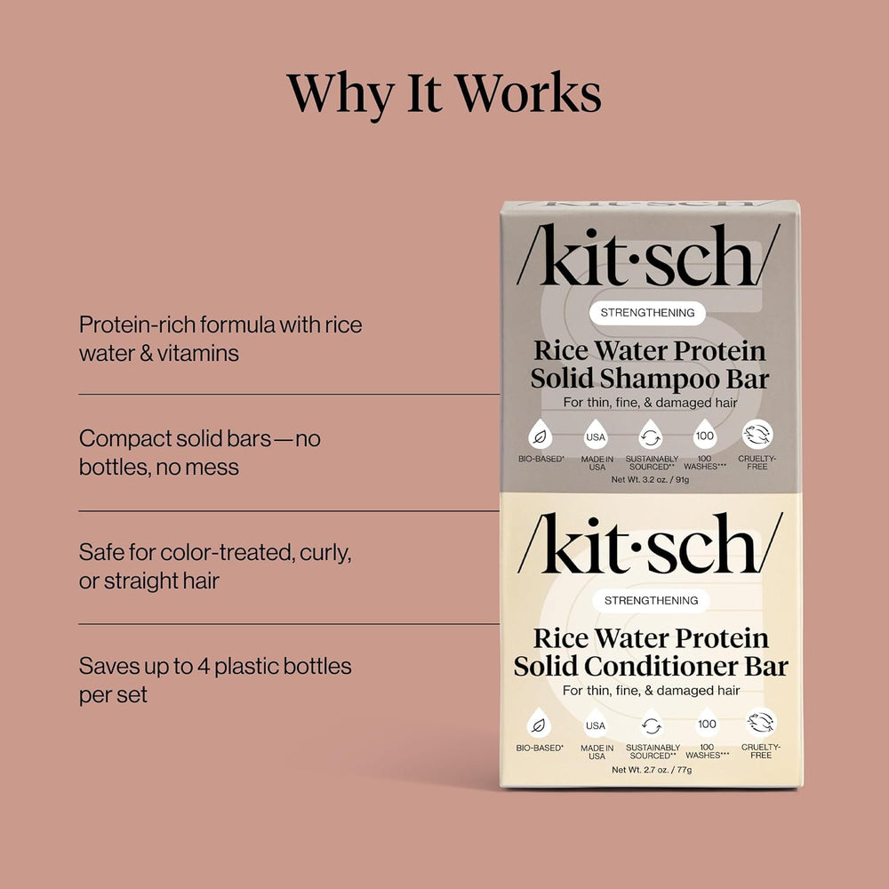 Kitsch two-pack packaging highlights eco-friendly, travel-ready design.