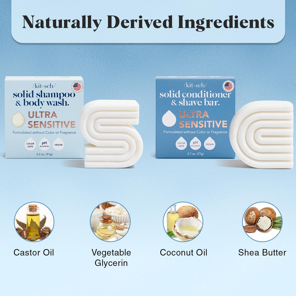 Kitsch ultra-sensitive shaving soap closeup dual use for shaving and cleansing