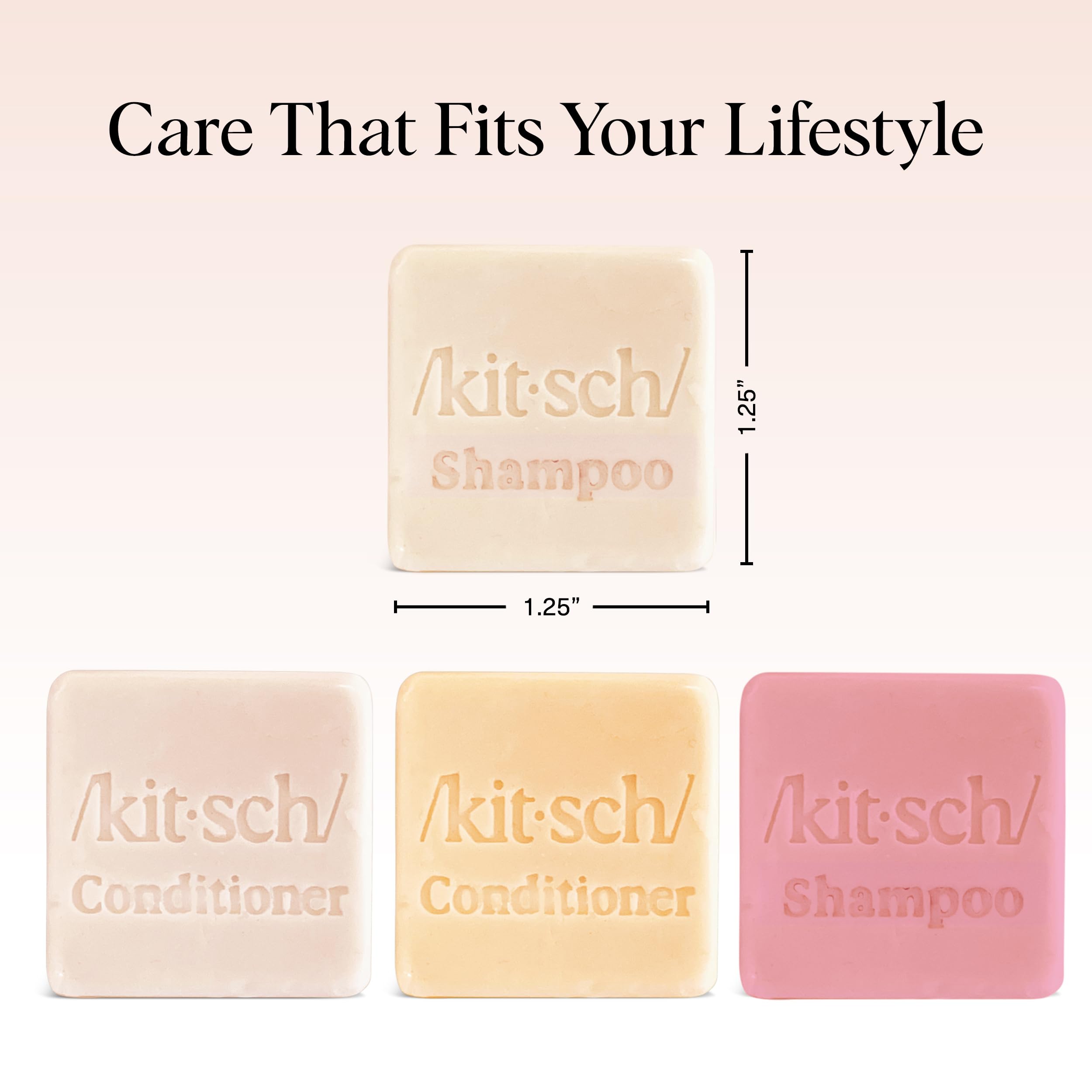 Kitsch vegan cruelty-free shampoo bars offer ethical cleansing for all hair types.
