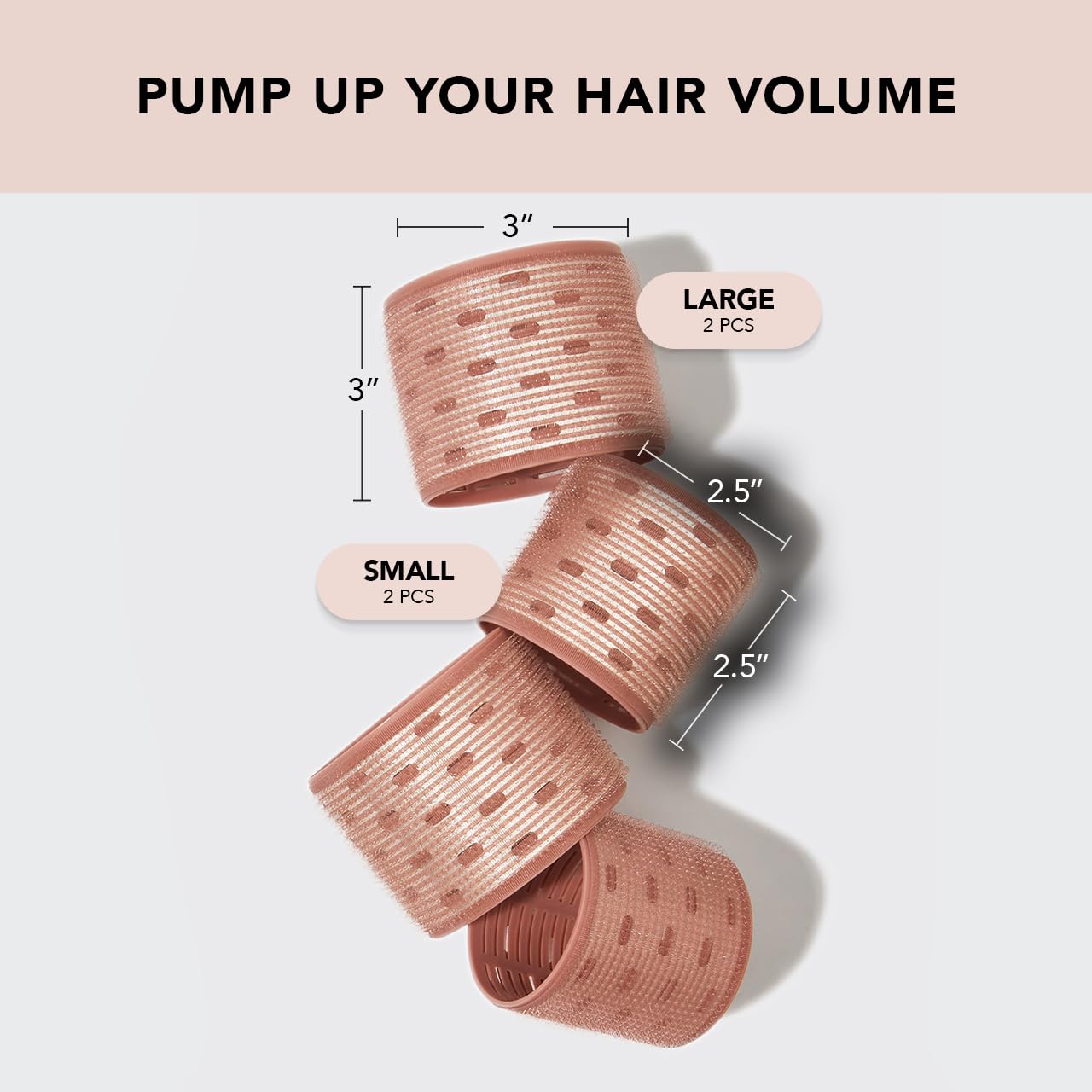 Kitsch XL Ceramic Thermal Rollers terracotta close-up highlighting ceramic-coated core.