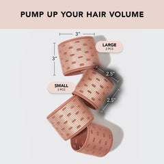Kitsch XL Ceramic Thermal Rollers terracotta close-up highlighting ceramic-coated core.