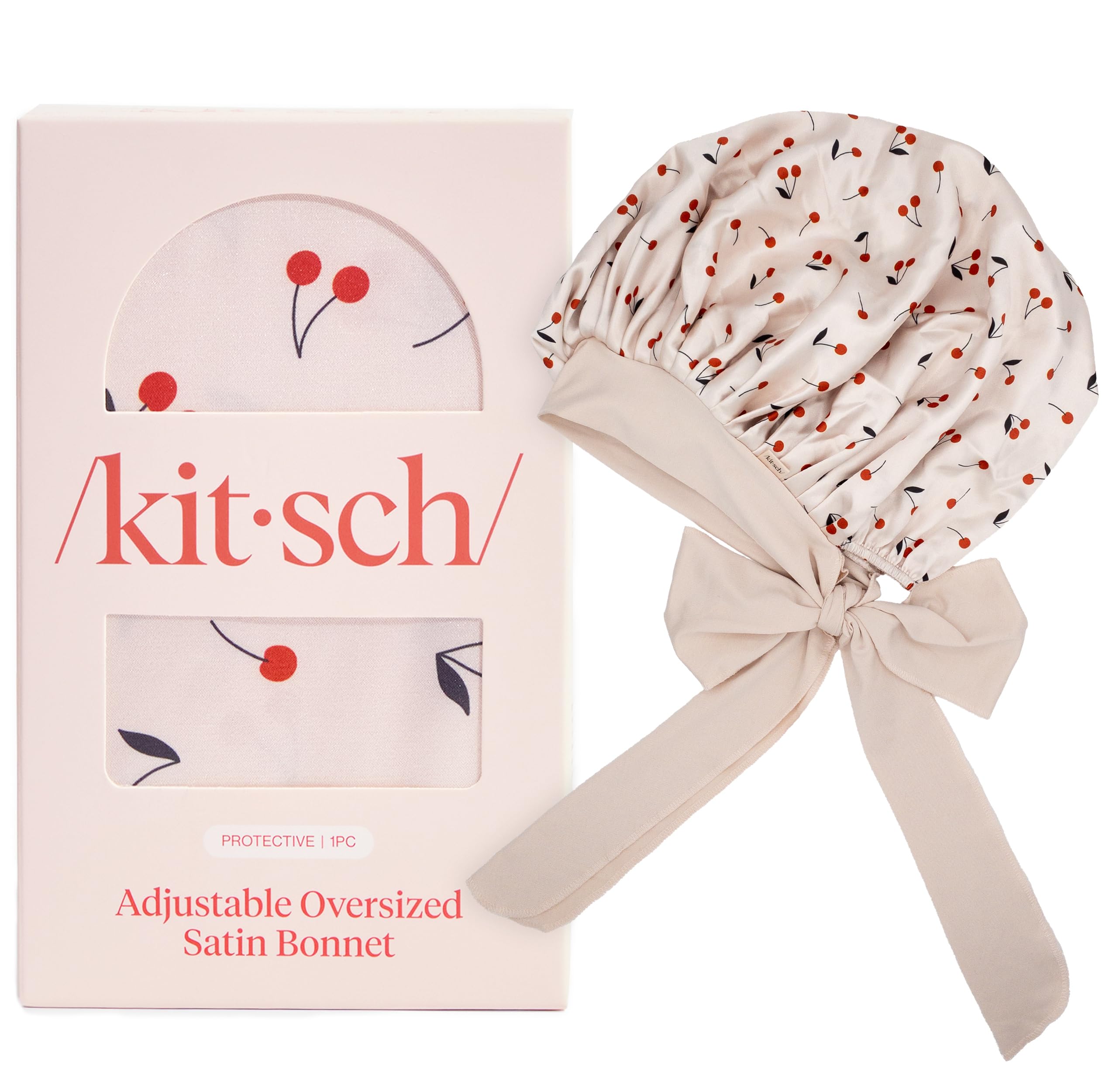 Kitsch XL Satin Bonnet gift-ready packaging suggests thoughtful self-care gift
