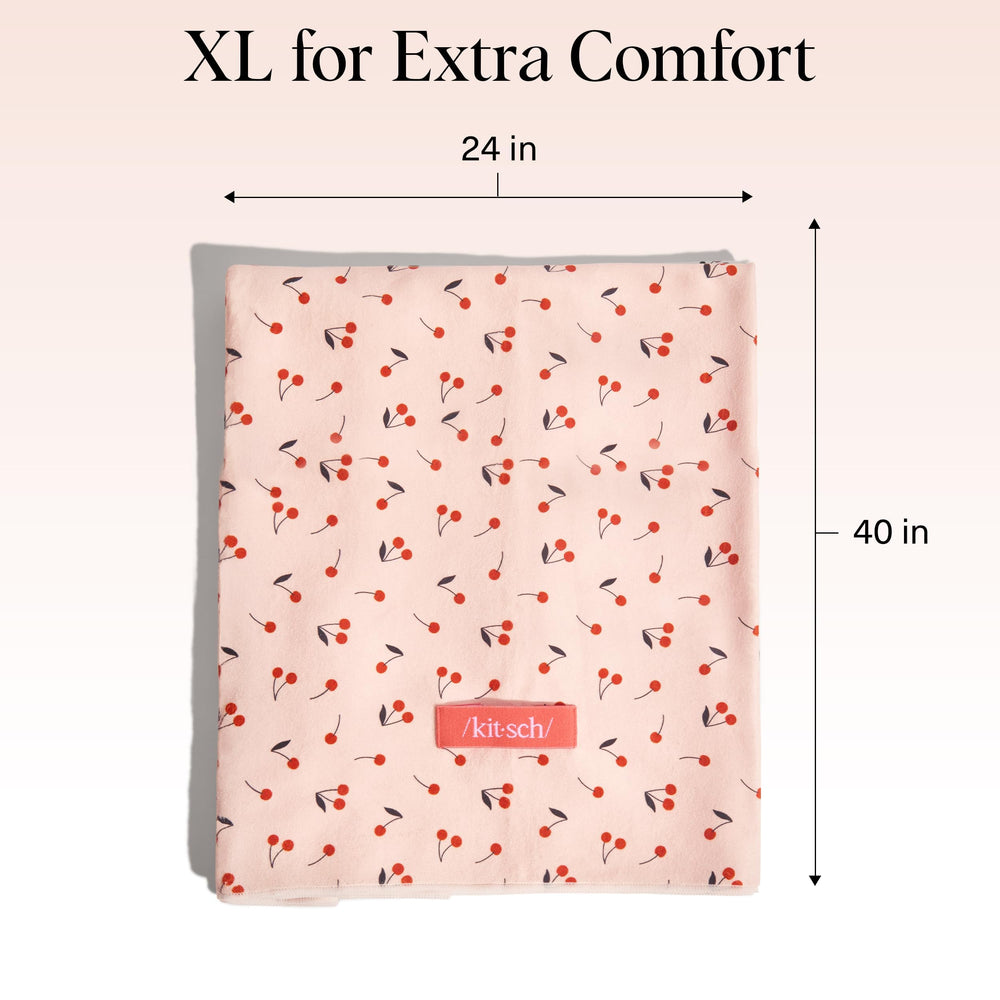 Kitsch XL travel-friendly hair towel shows compact, gym-ready drying on the go