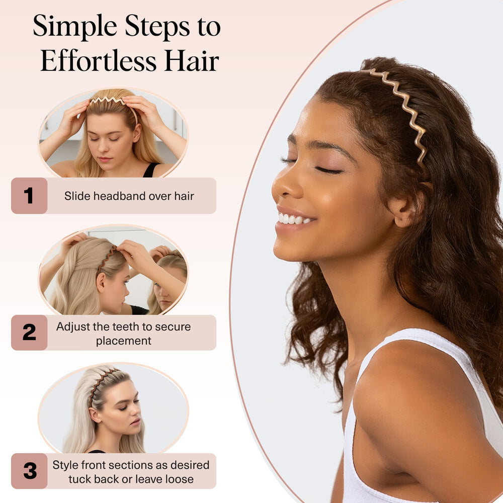 Kitsch Zig Zag headband comes as a gift-worthy two-pack for her.
