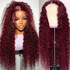 Kivolin deep-wave lace-front wig highlights graceful movement and volume for glamorous everyday or event wear