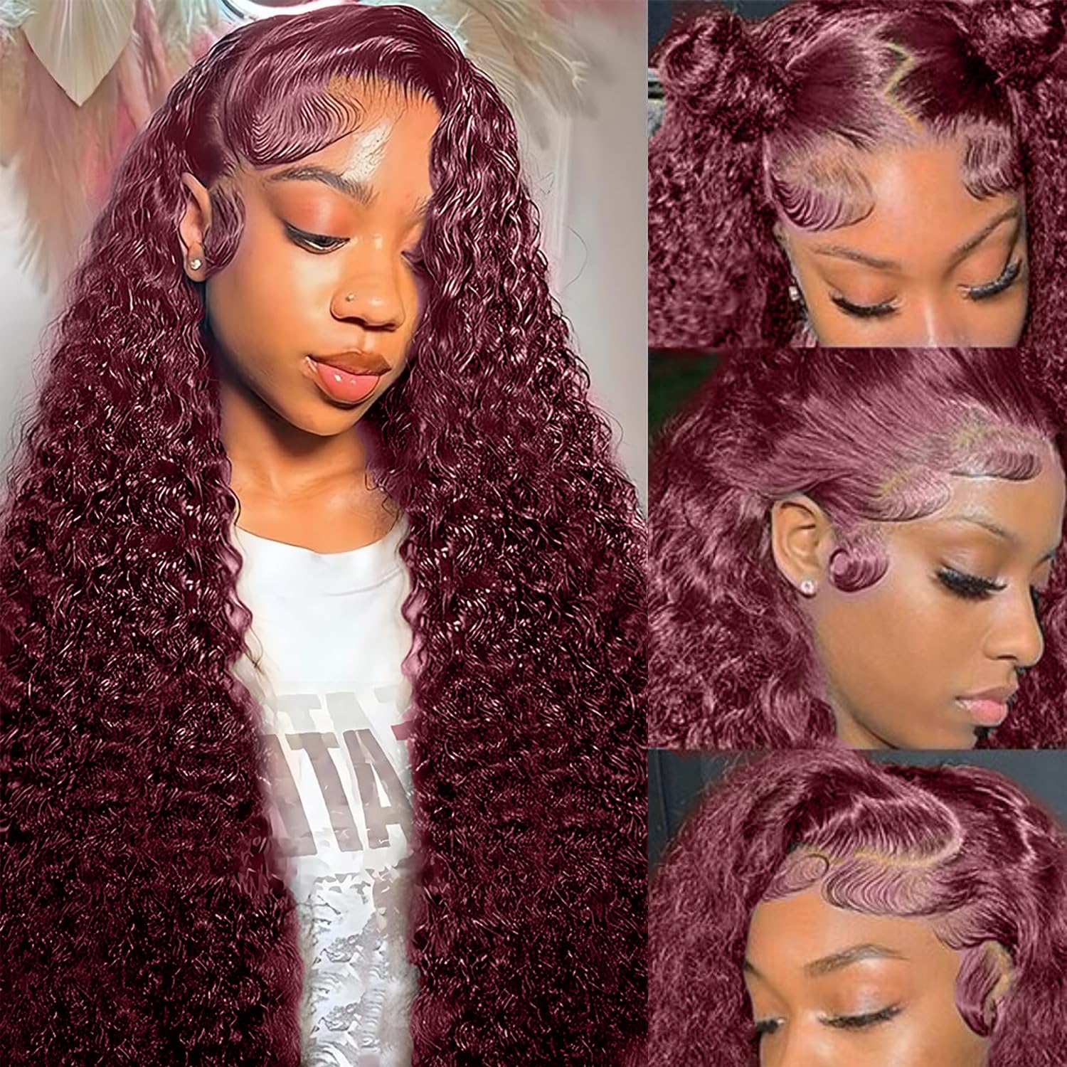 Kivolin low-maintenance deep-wave wig keeps its shape with minimal styling