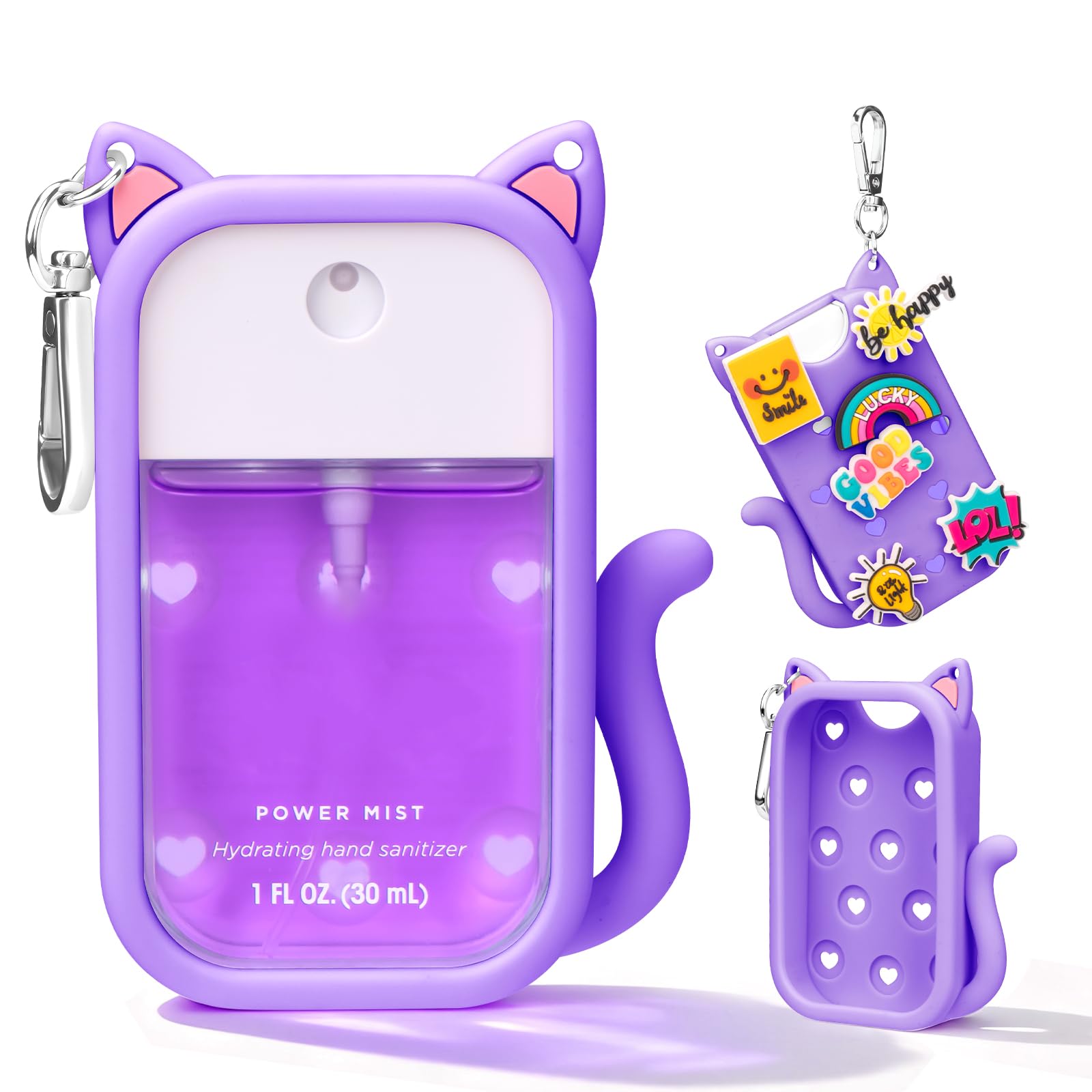 Kivzex cat silicone case on Touchland 1oz front view shows snug protection.