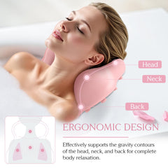 kixcvdm bath pillow head neck support reduces fatigue during long soaks