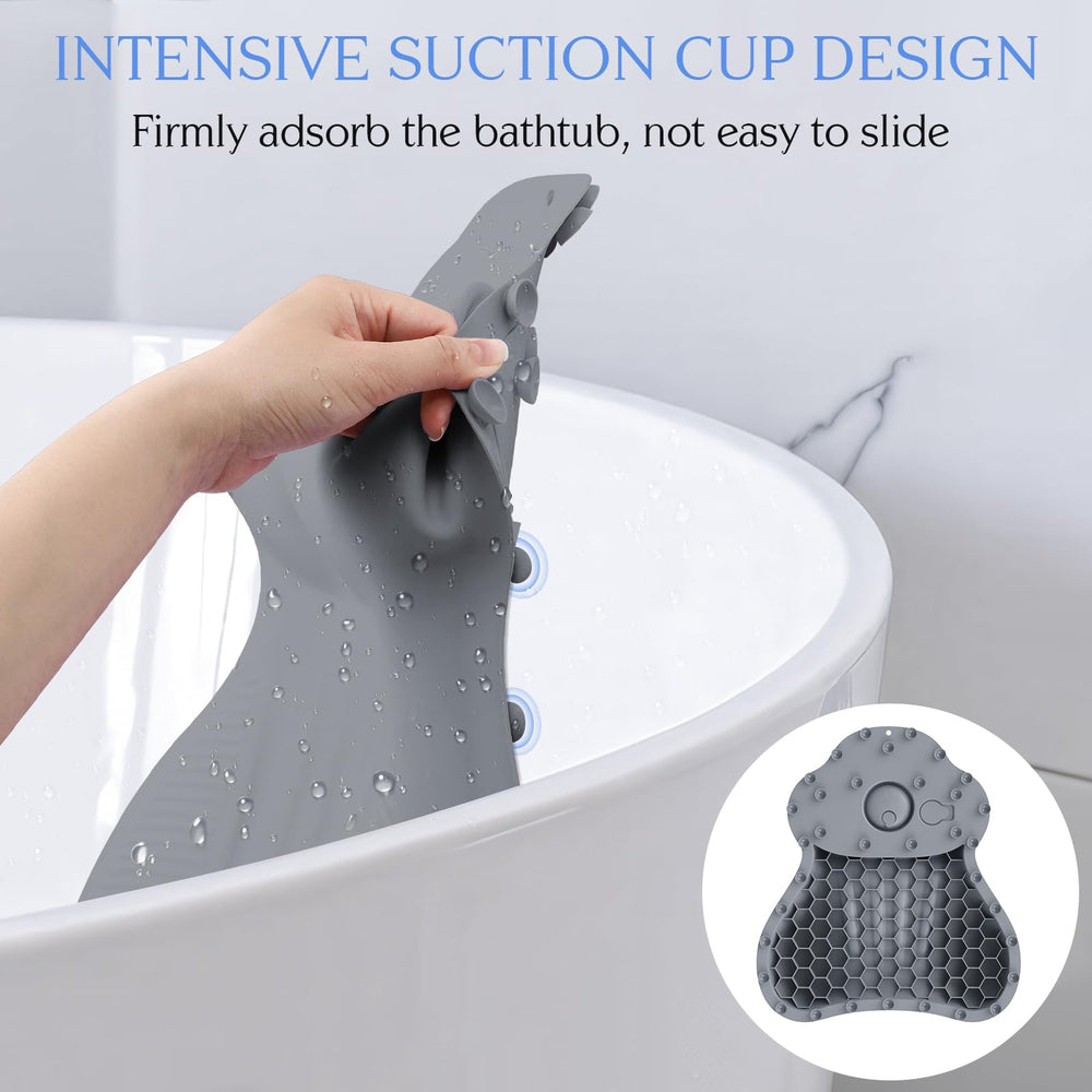 Kixcvdm silicone bath pillow soft silicone material is skin-friendly and long-lasting.