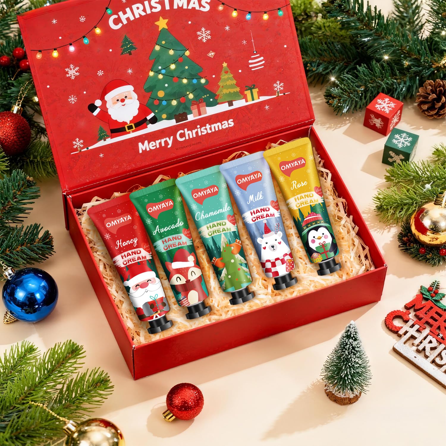 KIYTARBOO Christmas hand cream fox pattern, playful holiday gift