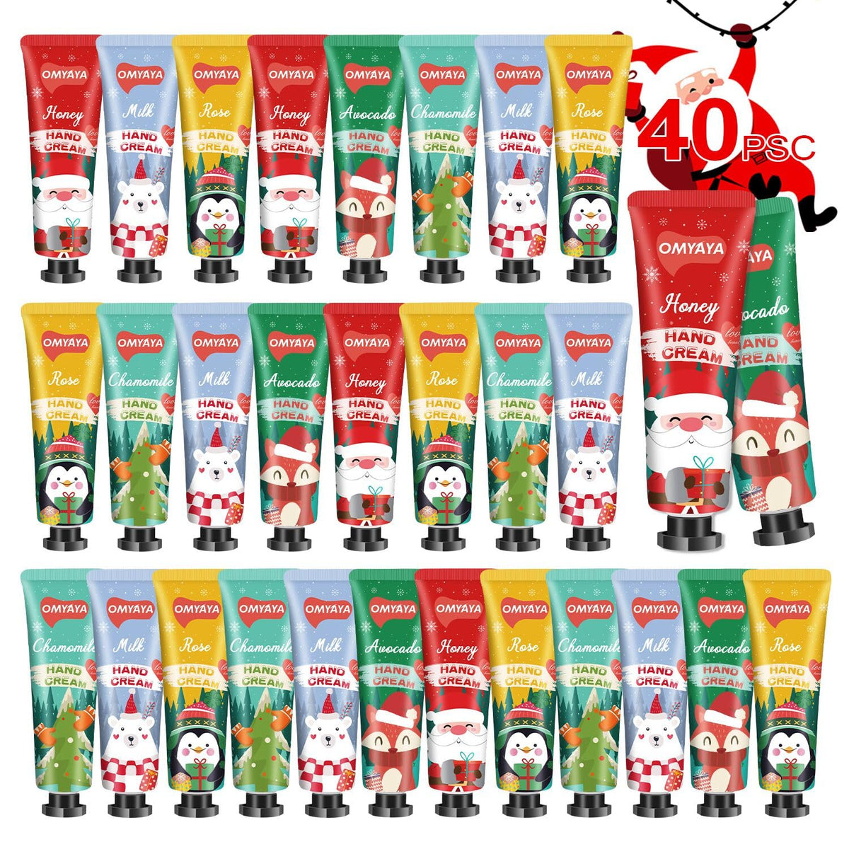 KIYTARBOO Christmas hand cream Santa pattern, ideal for festive stockings