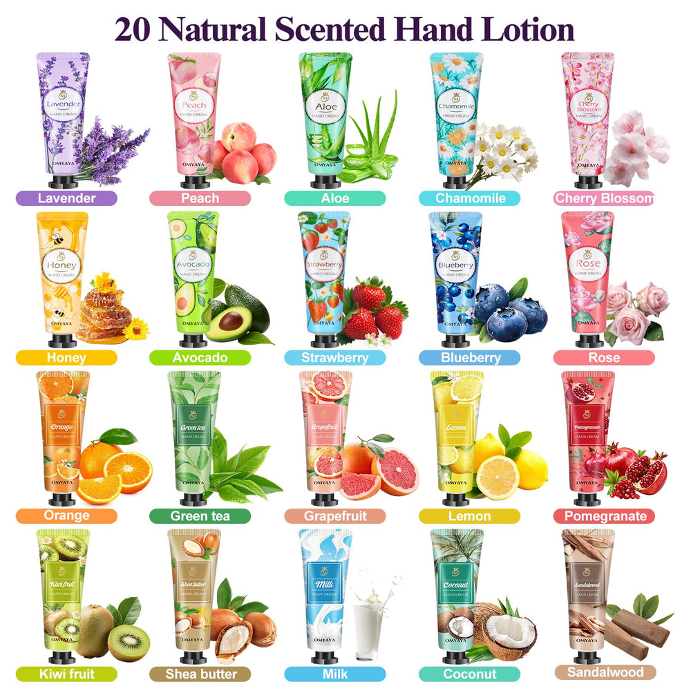 KIYTARBOO mini hand creams in 20 scents offering seasonal variety