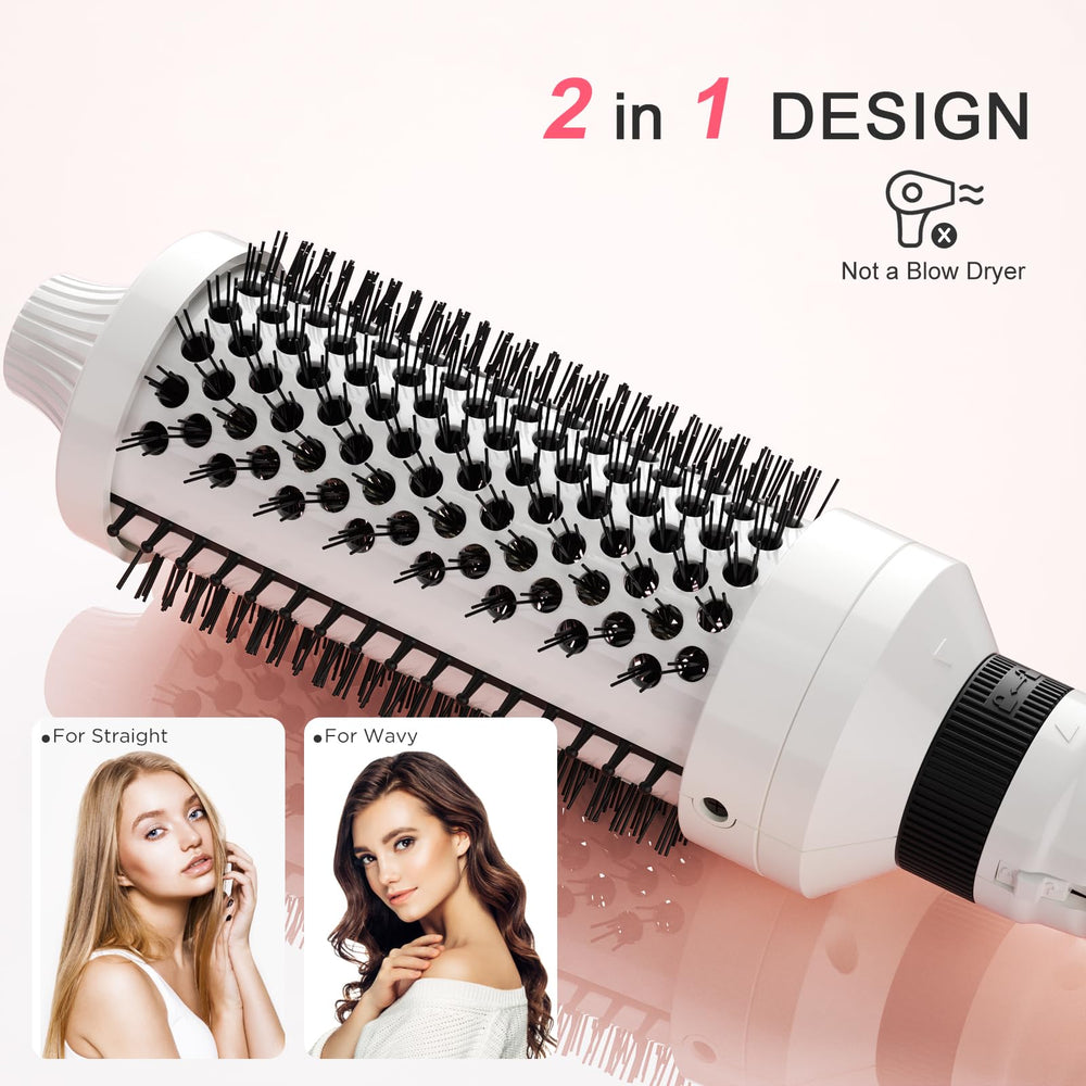 K&K dual voltage travel-ready brush ideal for worldwide styling.