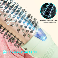 K&K Brush 30 ergonomic handle design for comfortable styling sessions