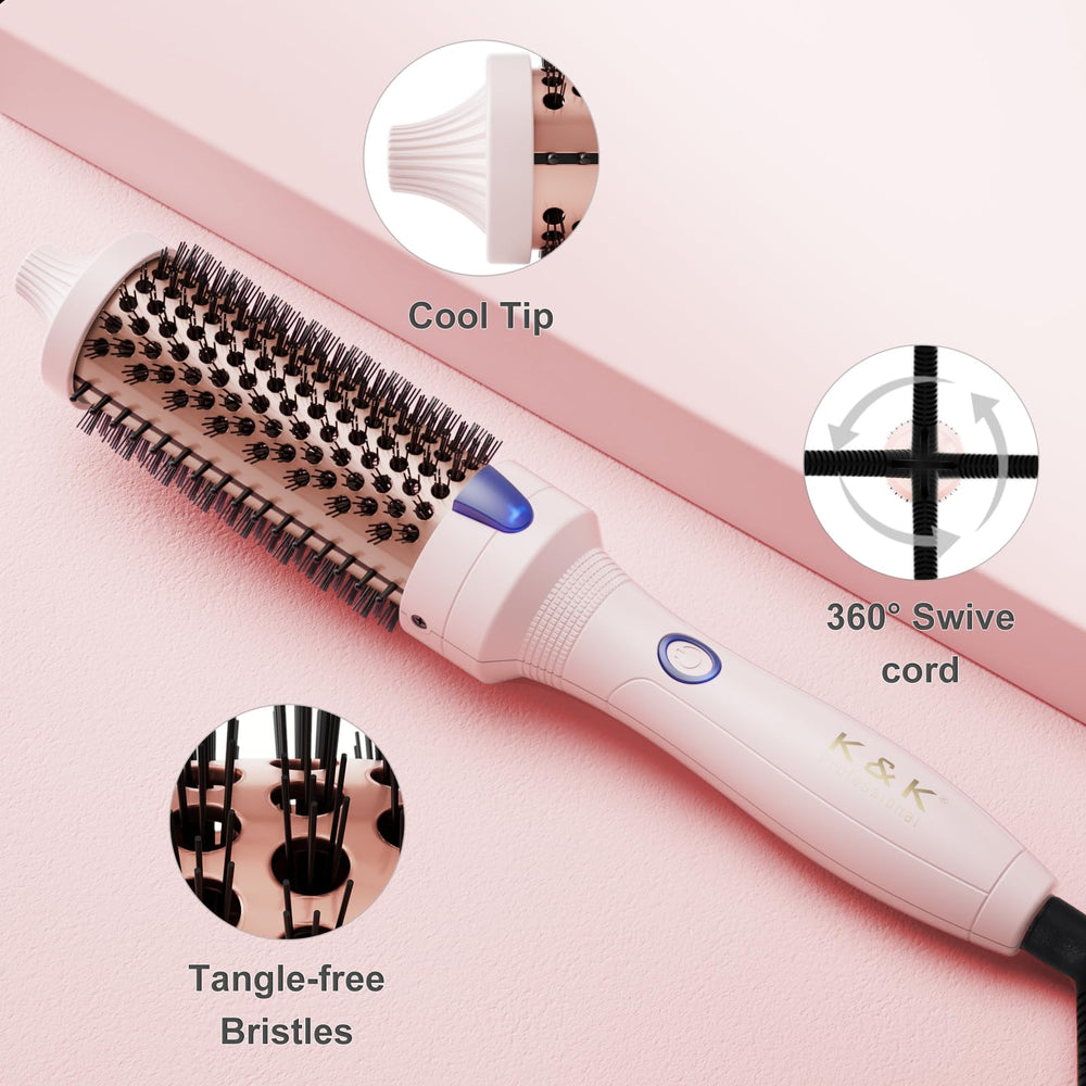 K&K dual-function styler curls and detangles with built-in comb