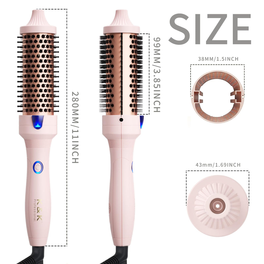 K&K 110-240V worldwide voltage supports travel styling anywhere
