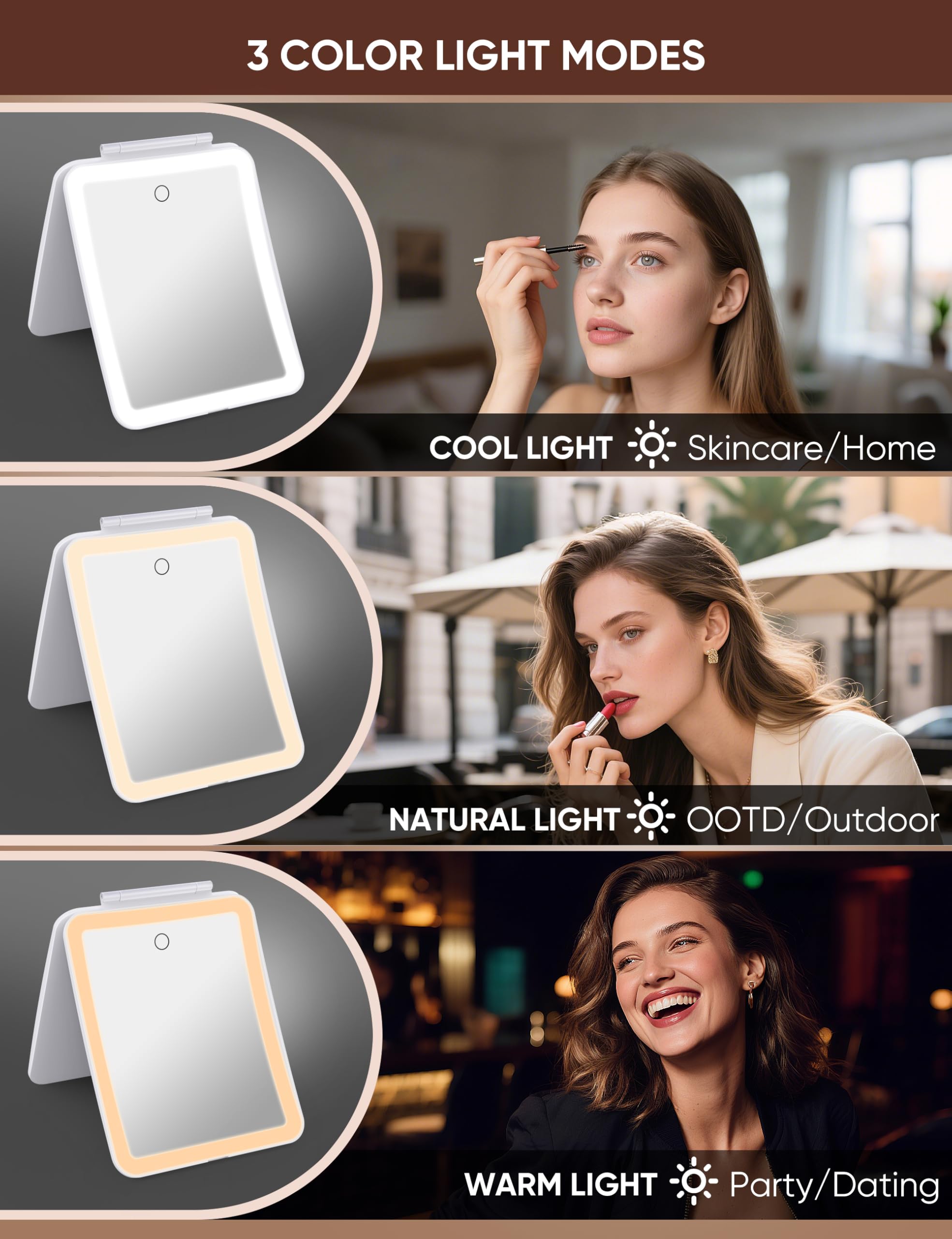 klarh 1x HD double-sided mirror for full-face checks