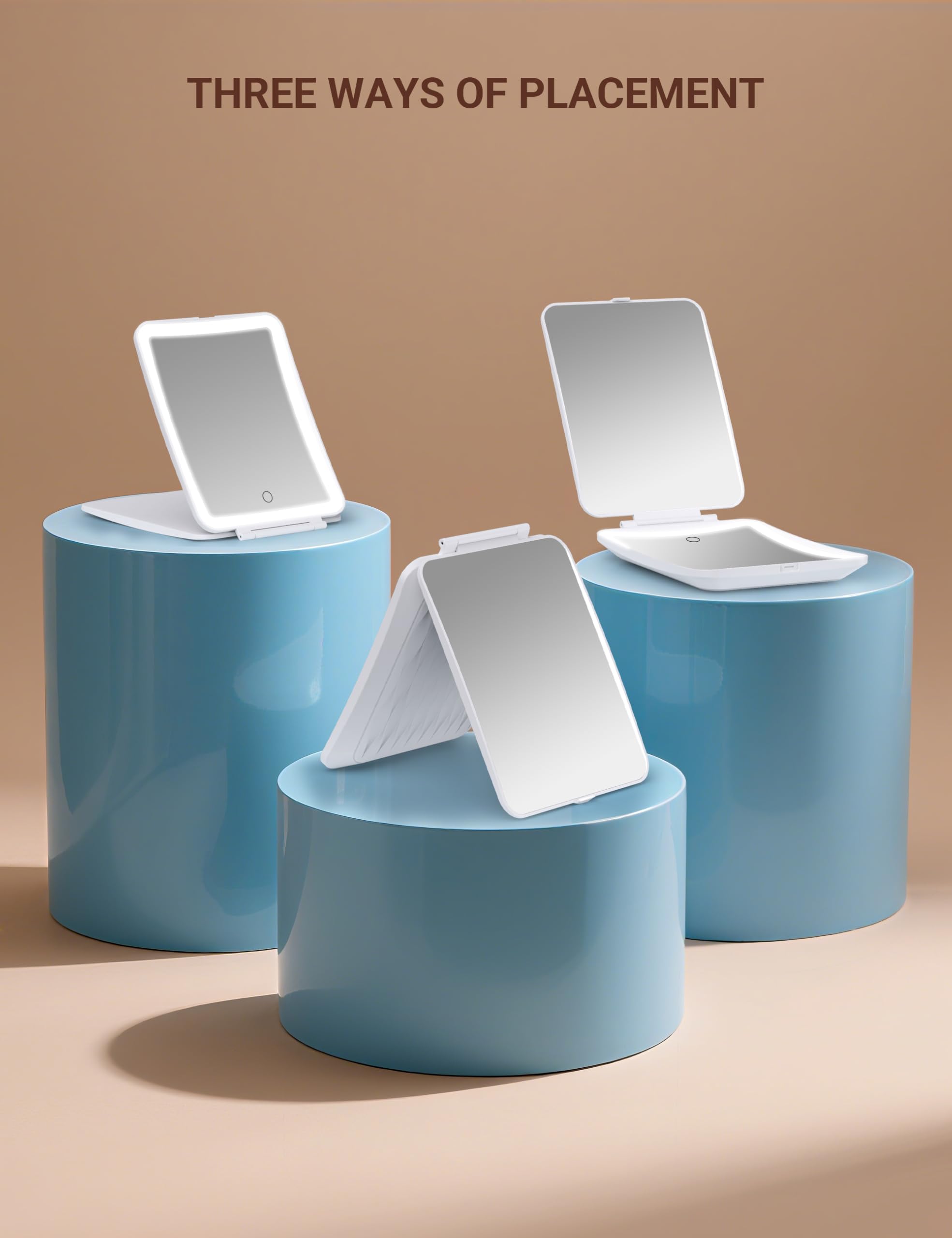 klarh travel-friendly mirror fits bags for easy touchups away from home