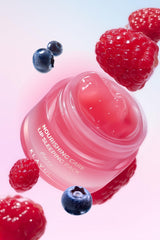 Klavuu Lip Mask Berry application close-up reveals glossy finish and soft lips