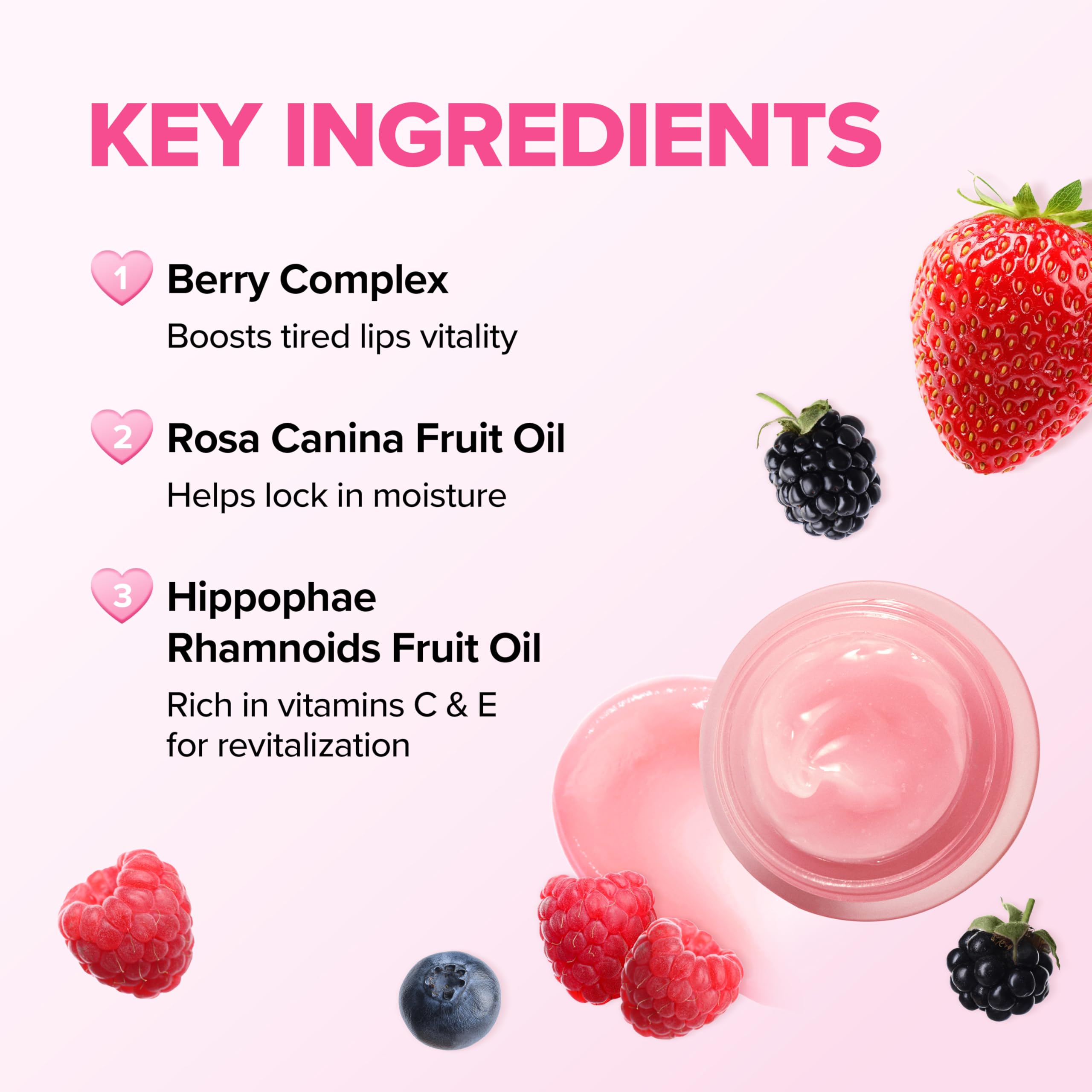 Klavuu Lip Mask Berry overnight hydration for dry lips