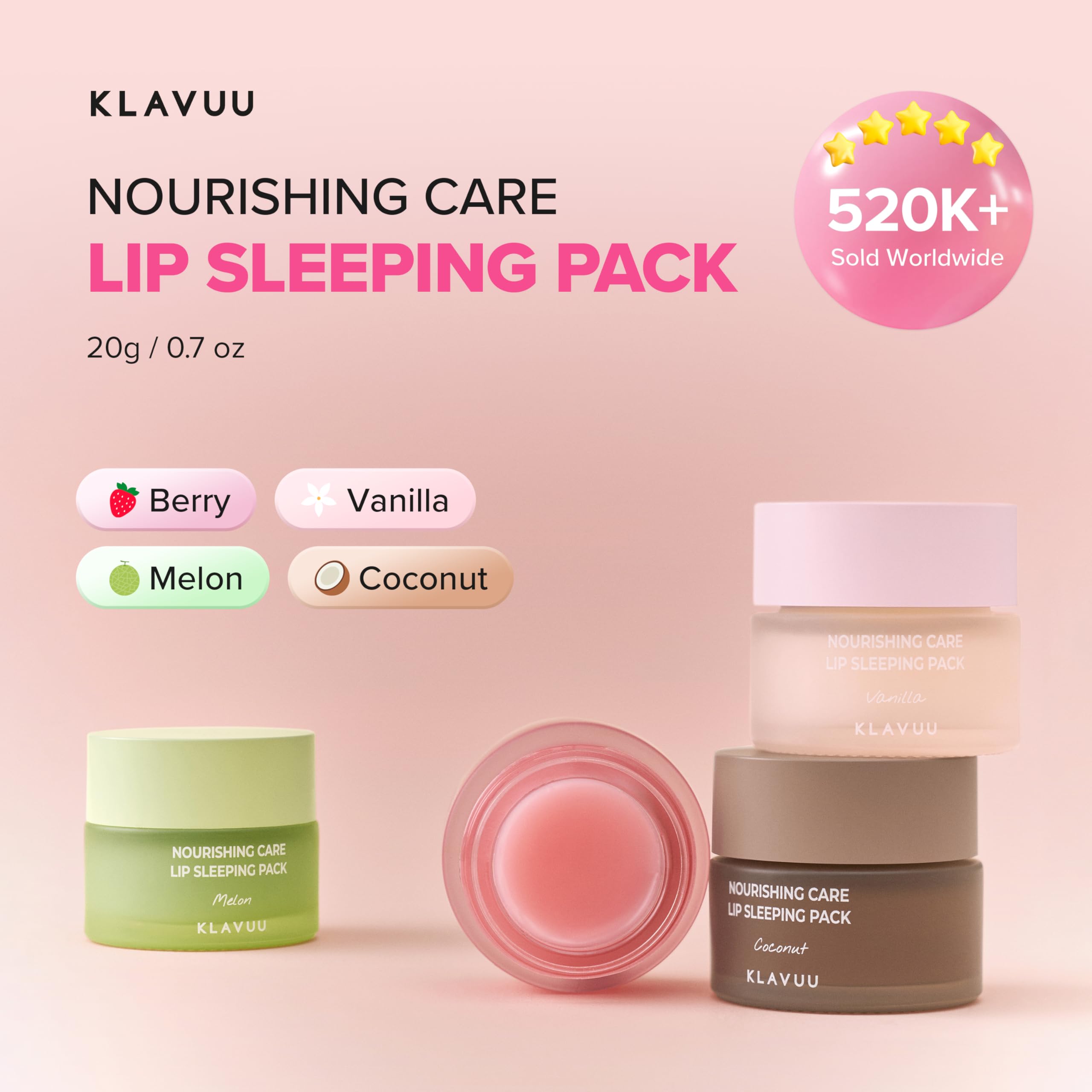 Klavuu Lip Mask Sleeping Pack Vanilla melts like a lip oil for silky feel.