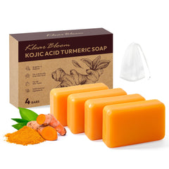 KlearBloom Kojic Turmeric Soap bar lather for brightening cleanser and even skin tone
