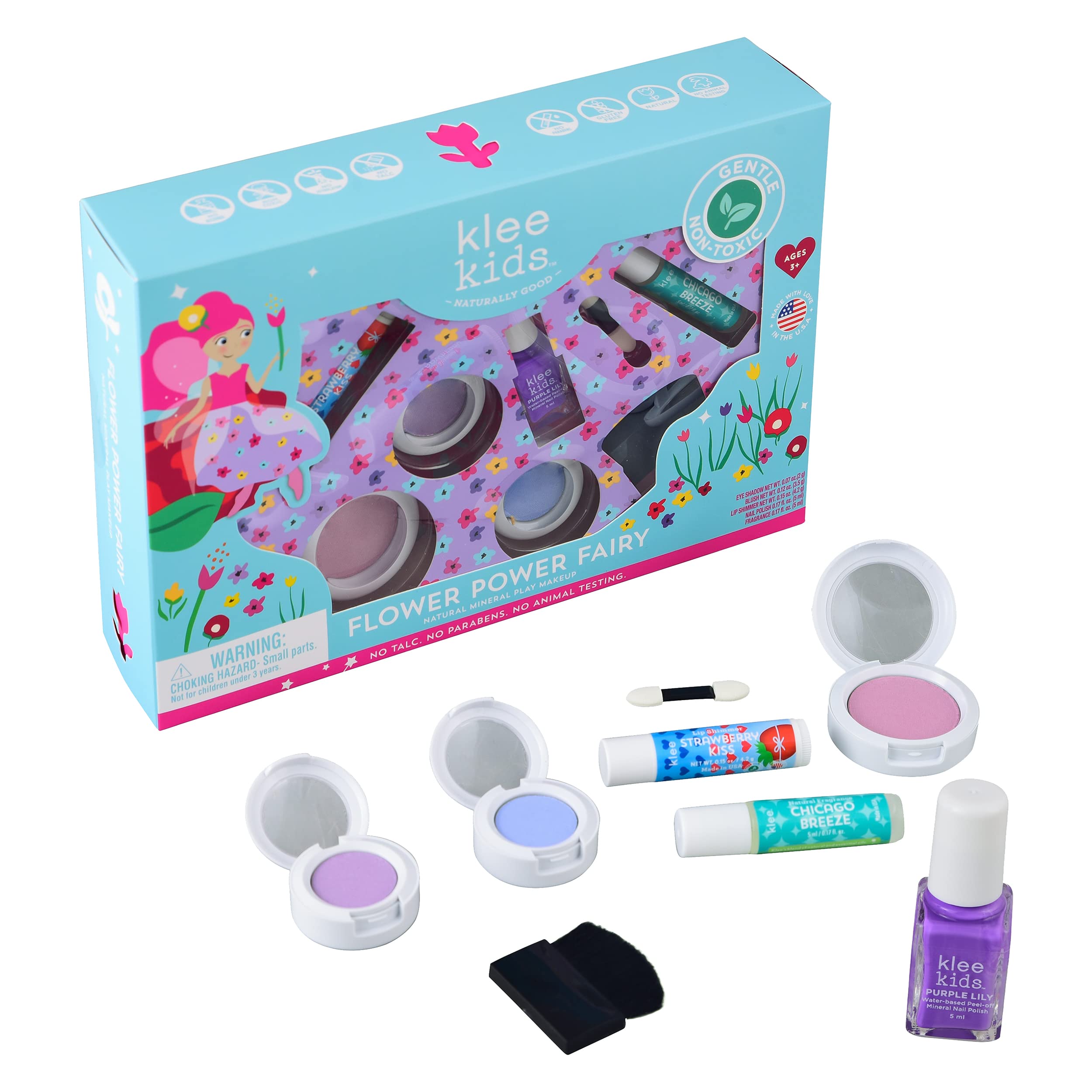 Klee Naturals Flower Power Fairy purple-lilac eyeshadow for sparkly looks.