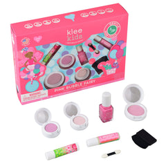 Klee Naturals Luna Star eyeshadows in pink and purple—sparkly, age-appropriate color ideas.