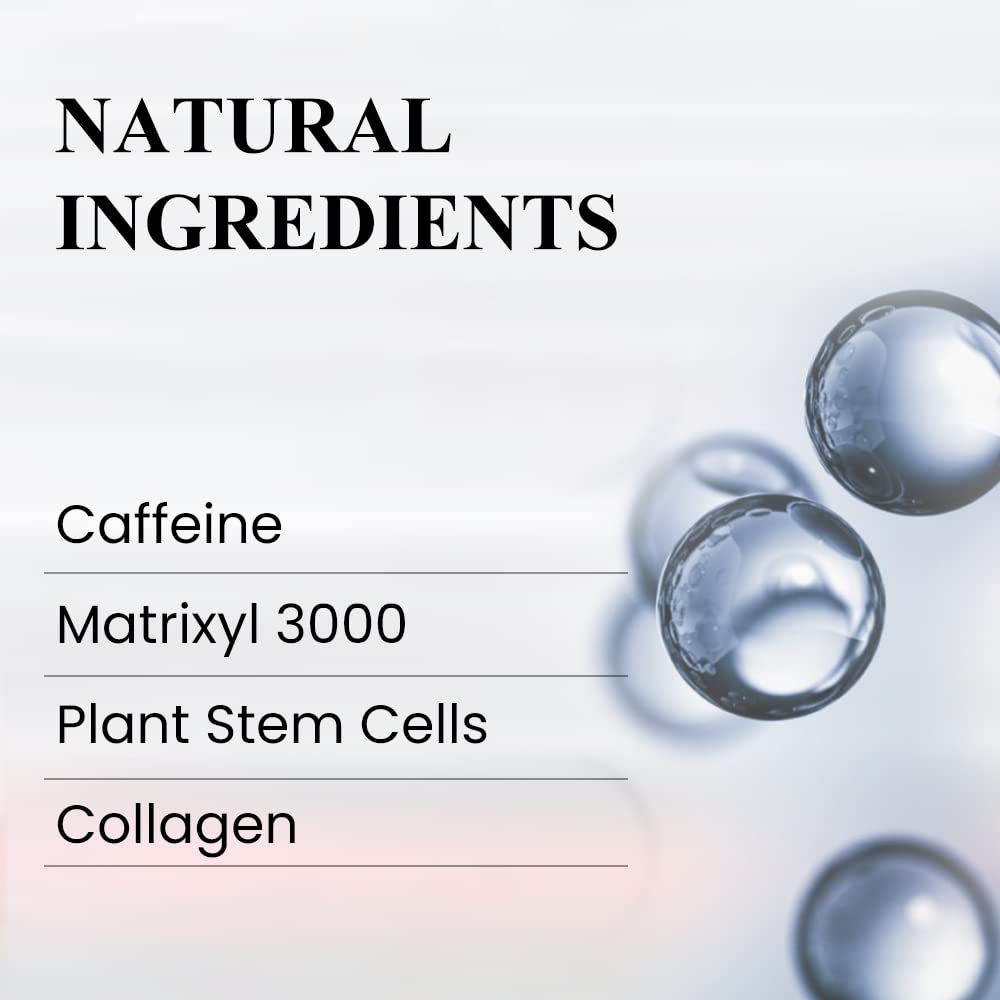 Peptides close-up on Kleem Organics eye cream highlighting firming benefits
