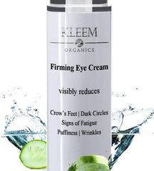 Kleem Organics anti aging eye cream tube front for refreshed eye area