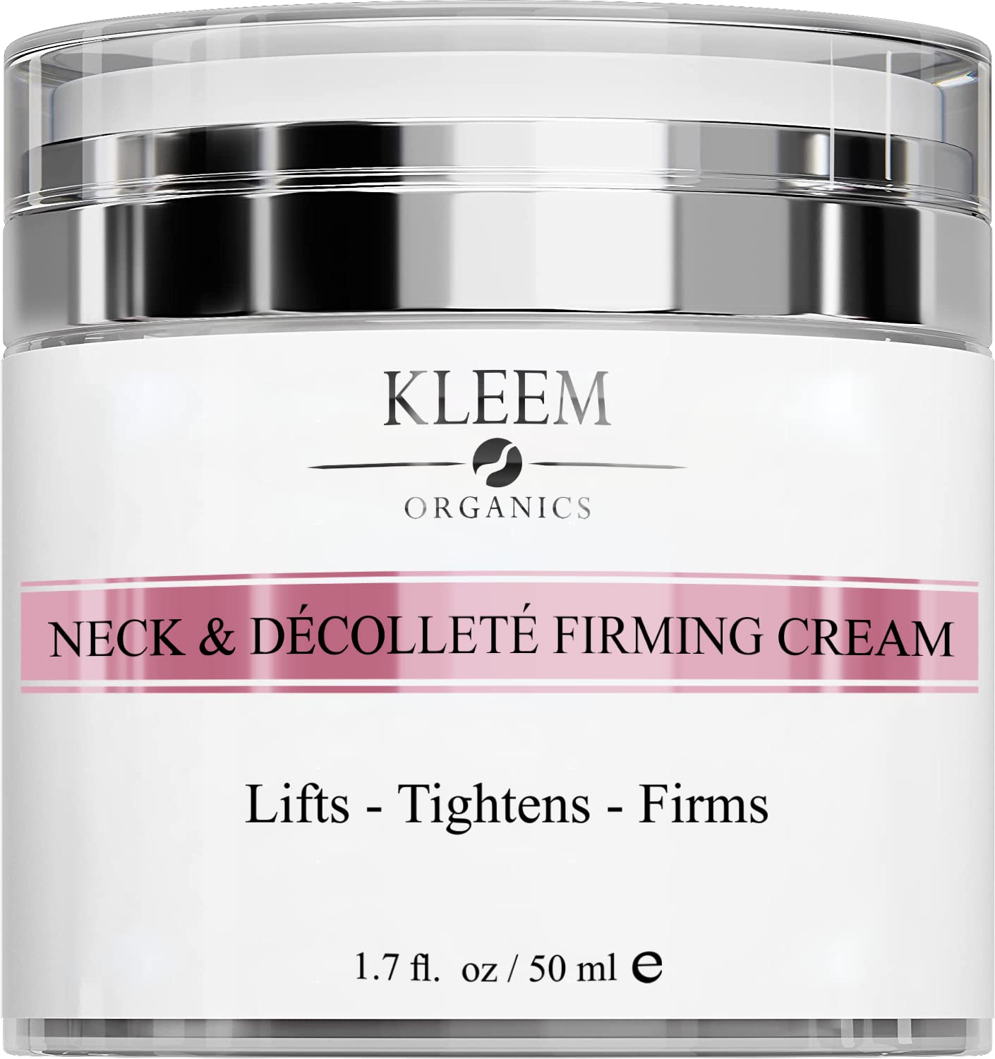 Kleem Organics neck firming cream bottle delivering lightweight hydration for daily use