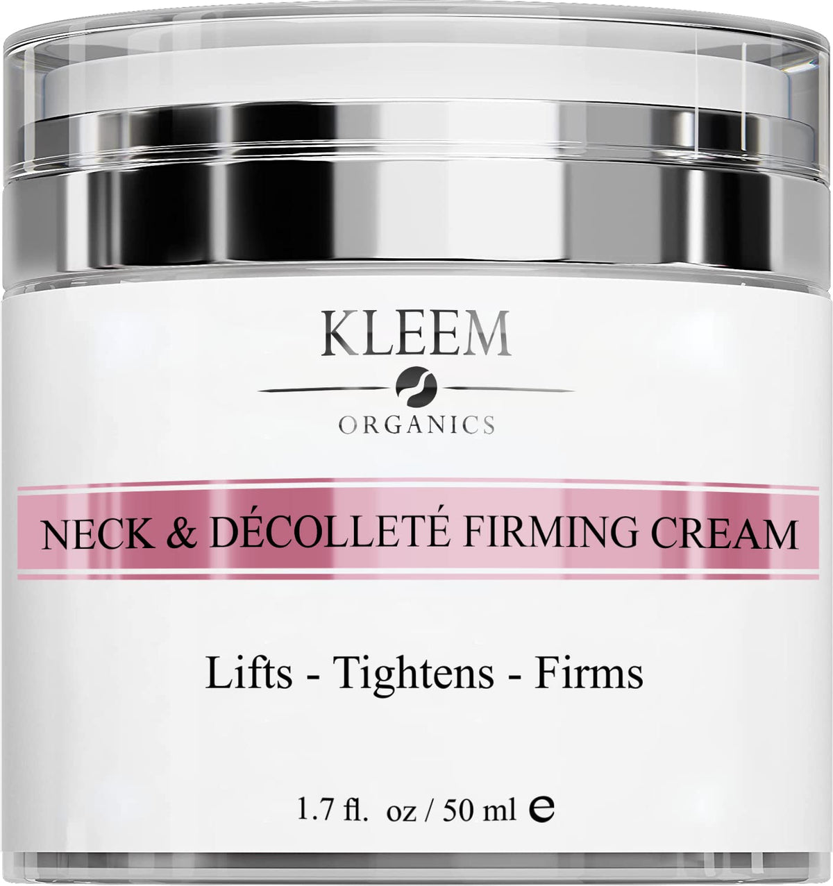 Kleem Organics neck firming cream bottle delivering lightweight hydration for daily use