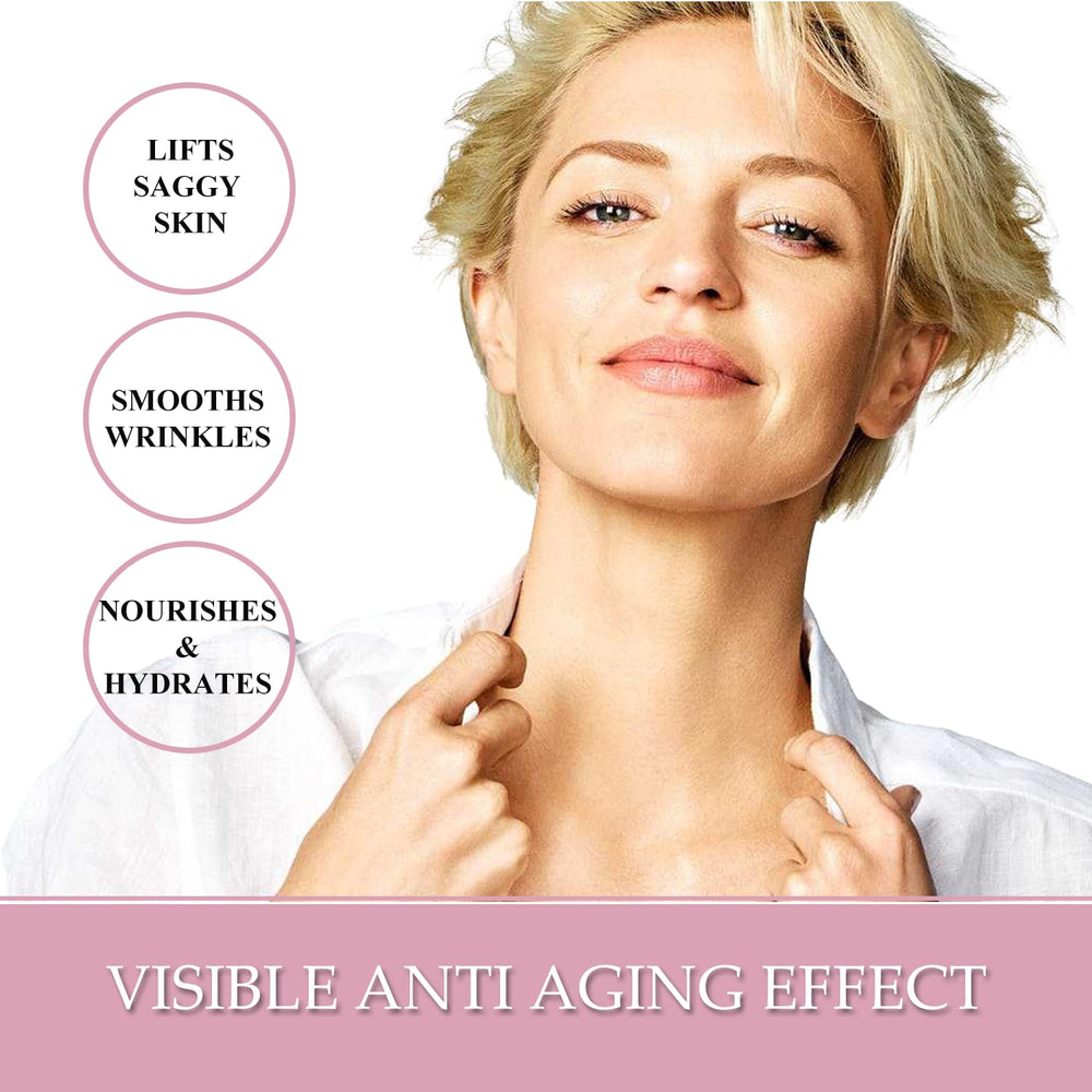 Kleem Organics neck firming cream USA label emphasizes quality and clean ingredients
