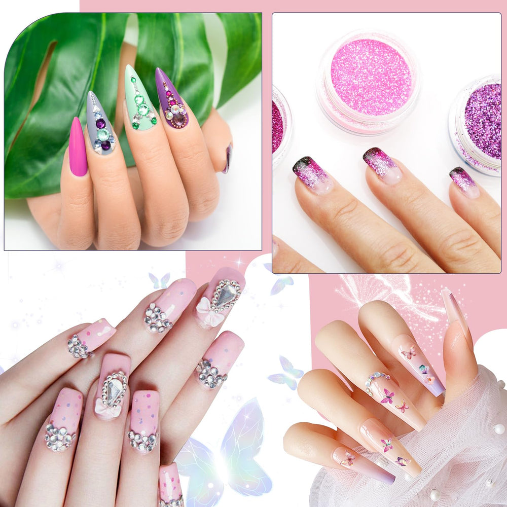 Klemon nail art brushes and pens offer precise control for detailed designs.